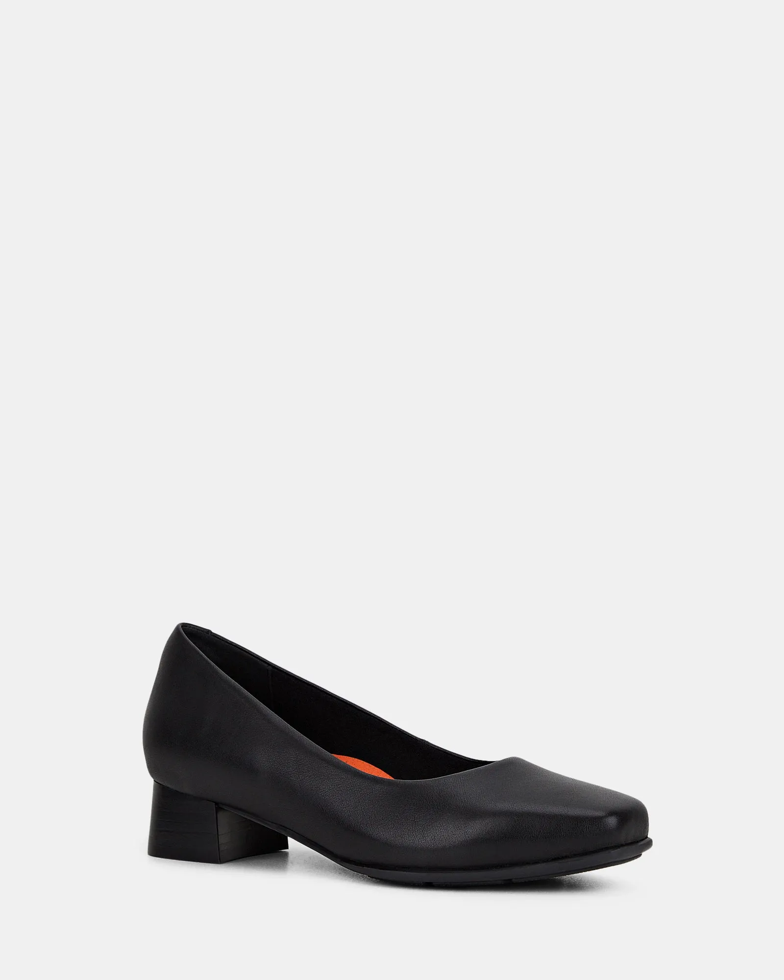 Hush Puppies Schuhe Das Niedrige Quadratische Schwarz