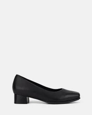 Hush Puppies Schuhe Das Niedrige Quadratische Schwarz