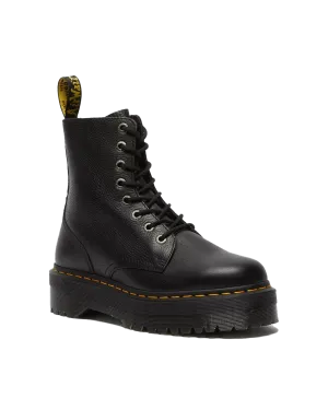 Jadon III Pisa Leder Plateau-Stiefel in Schwarz Pisa