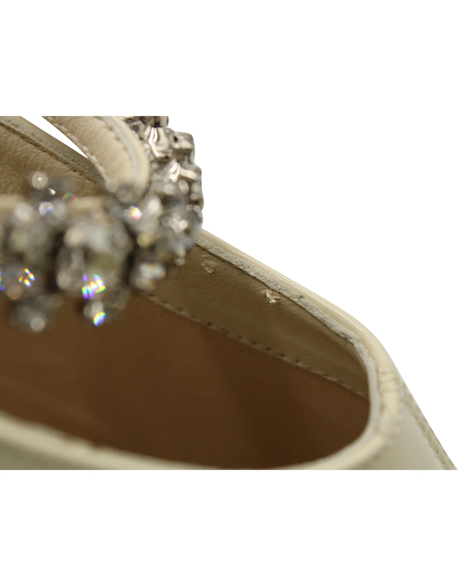 Jimmy Choo Blaize Stiefeletten in Creme Lackleder Schuhe_Jimmy-Choo