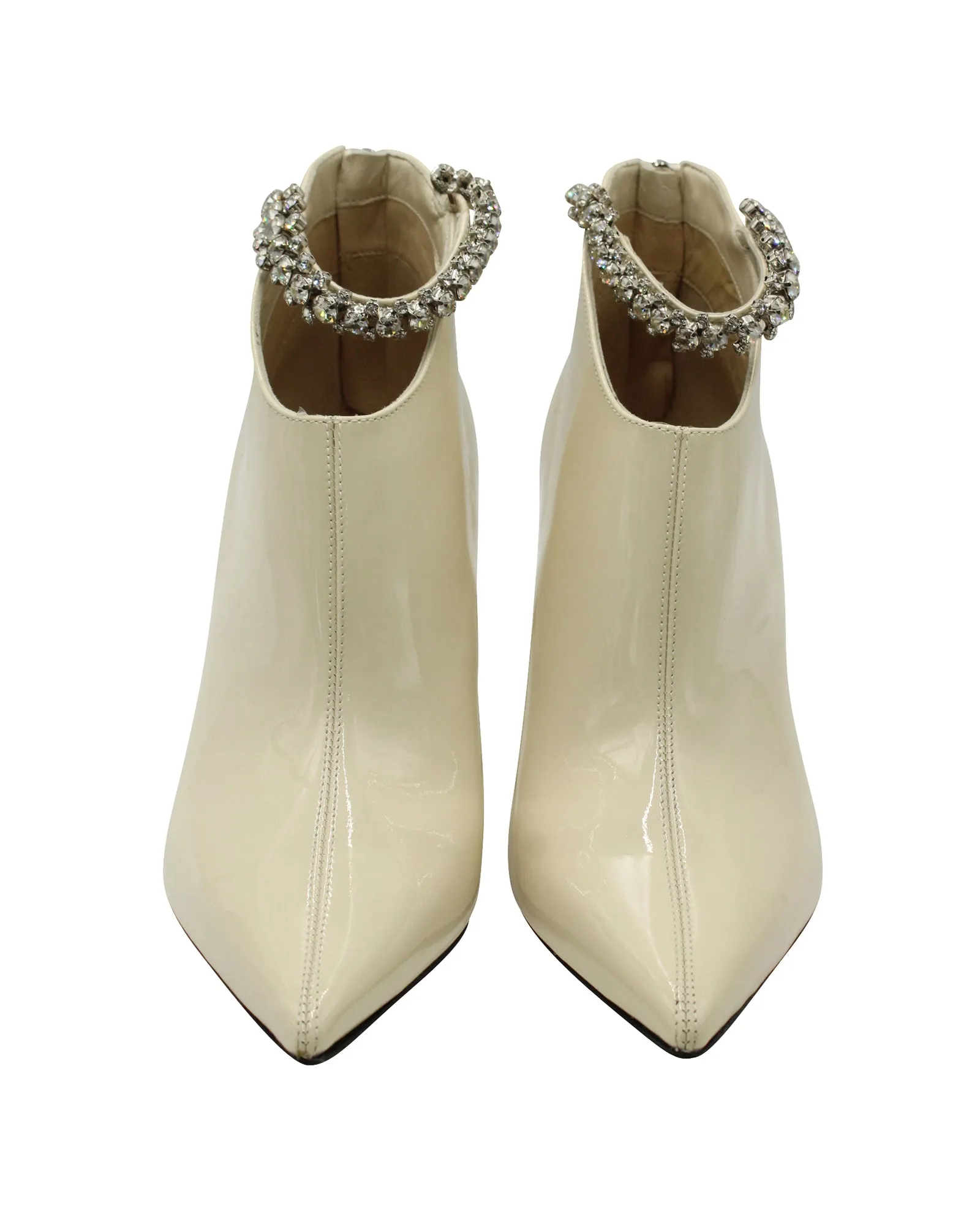 Jimmy Choo Blaize Stiefeletten in Creme Lackleder Schuhe_Jimmy-Choo