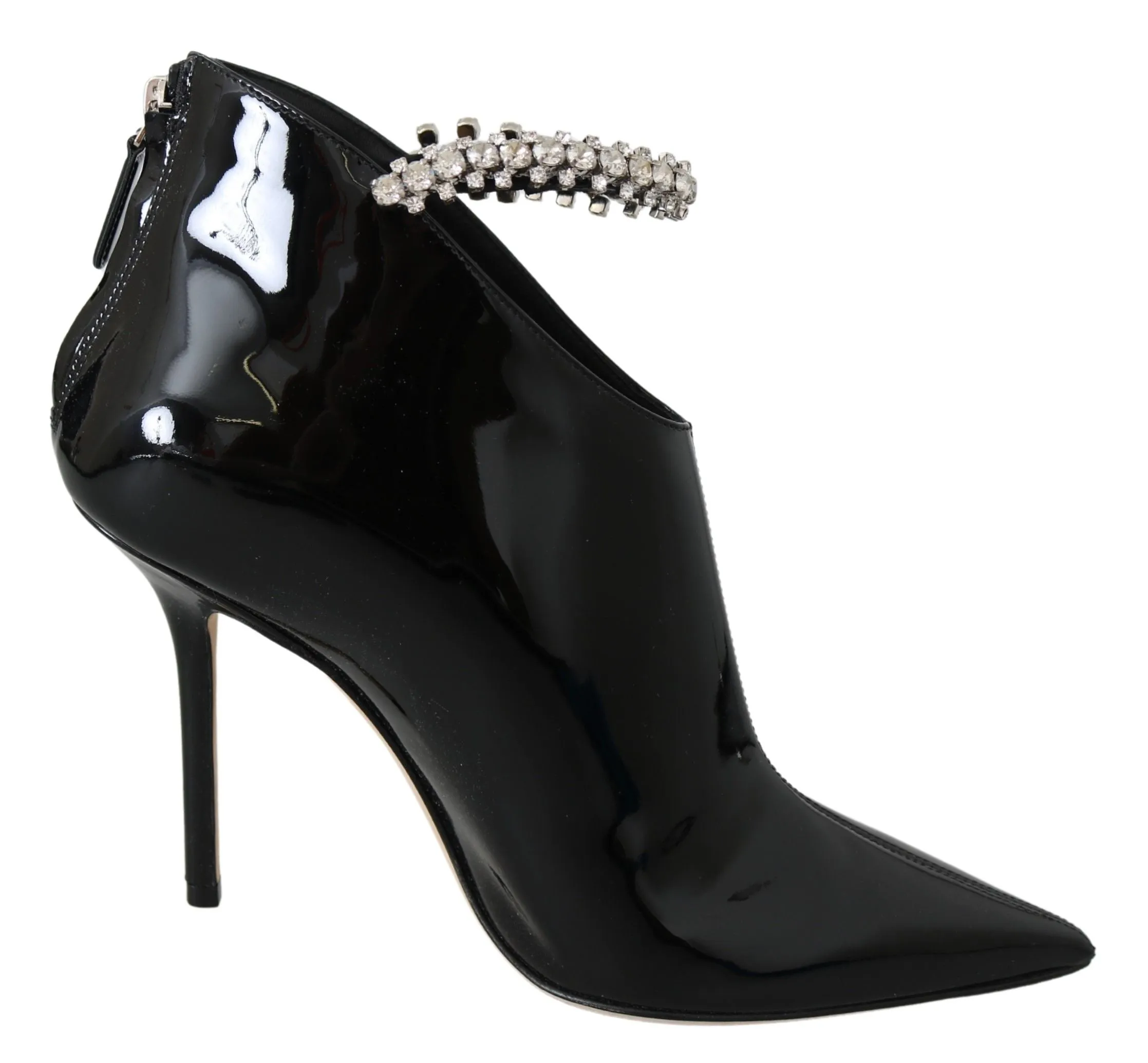 Jimmy Choo Elegante Lack-Stiefeletten mit Absatz für Damen_Jimmy-Choo