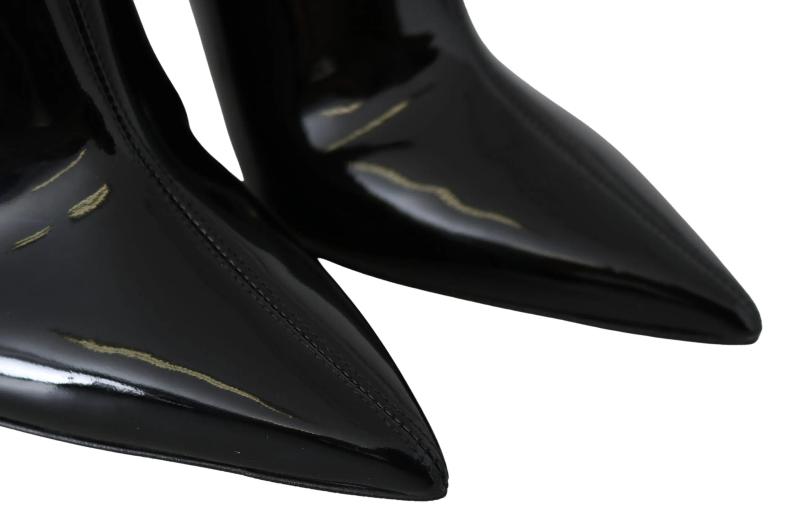Jimmy Choo Elegante Lack-Stiefeletten mit Absatz für Damen_Jimmy-Choo
