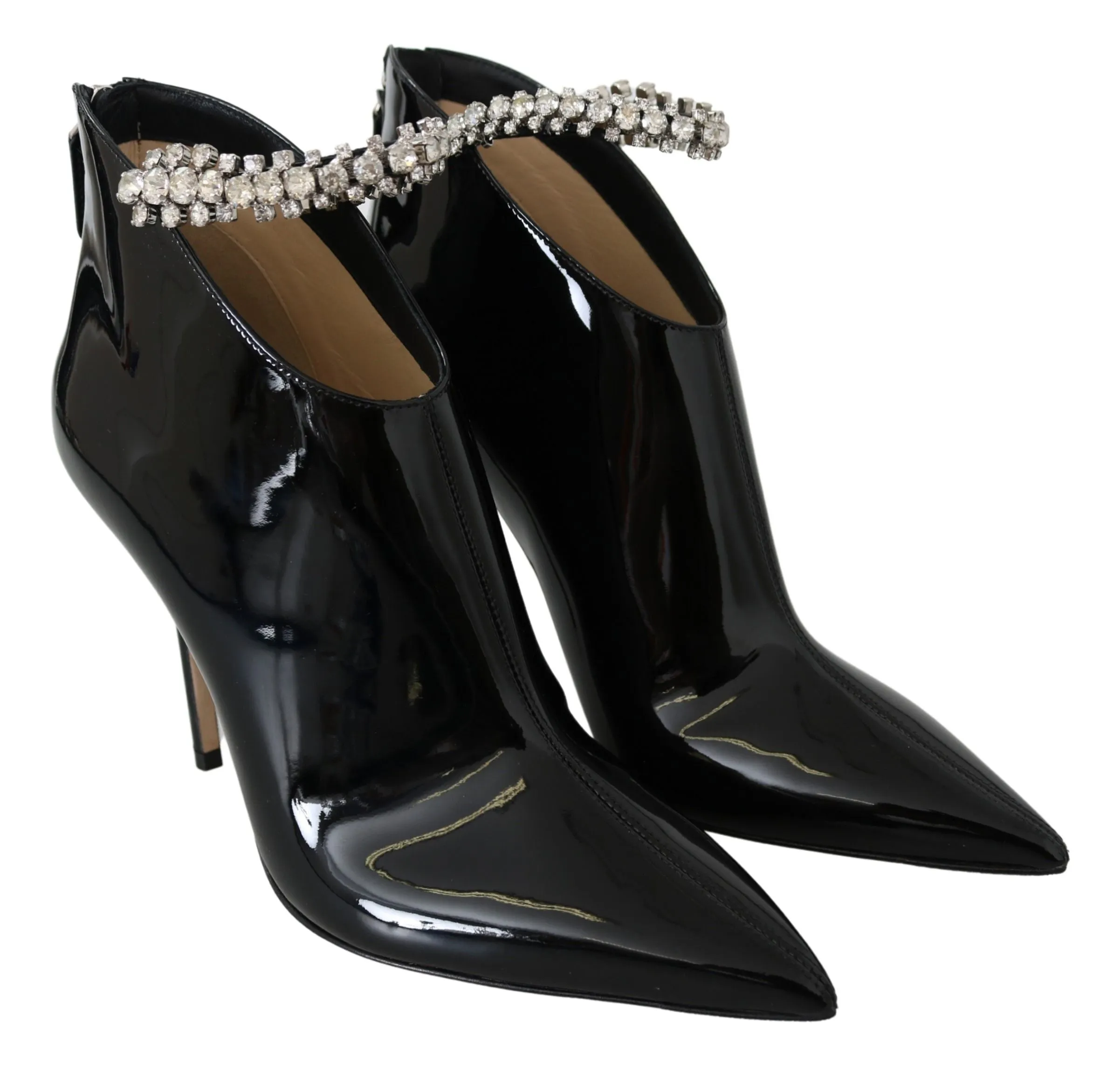 Jimmy Choo Elegante Lack-Stiefeletten mit Absatz für Damen_Jimmy-Choo
