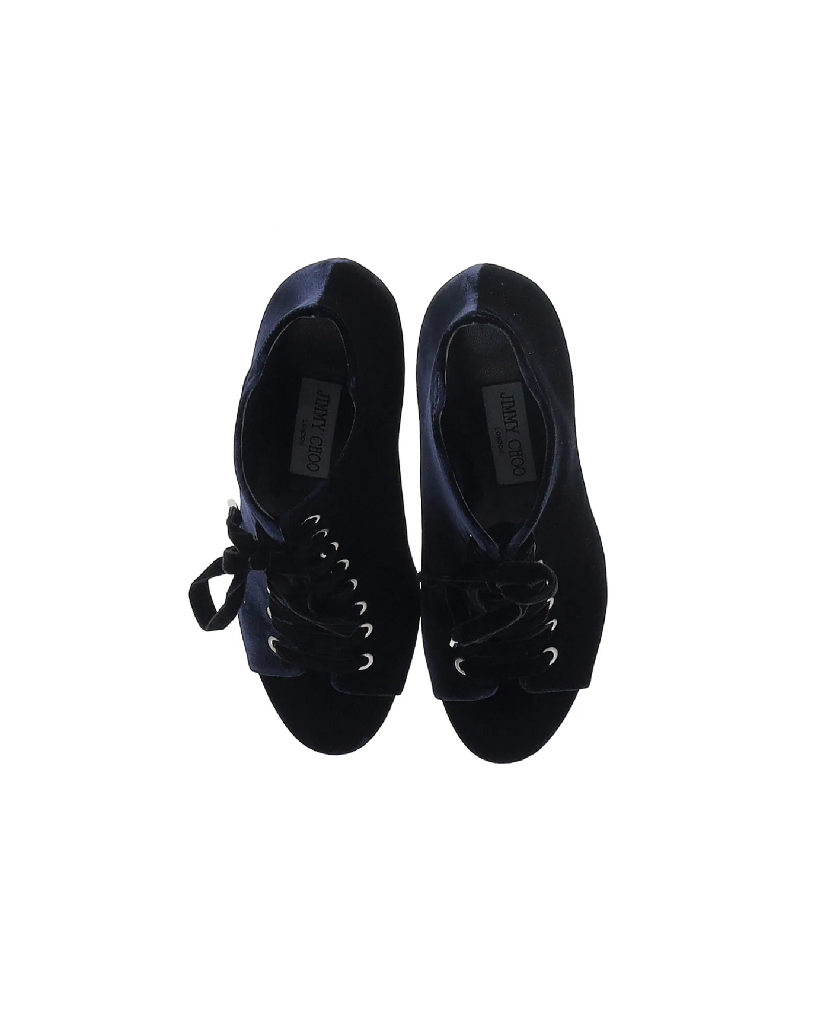 Jimmy Choo Mavy 85 Stiefeletten in Marineblauem Samt Schuhe_Jimmy-Choo