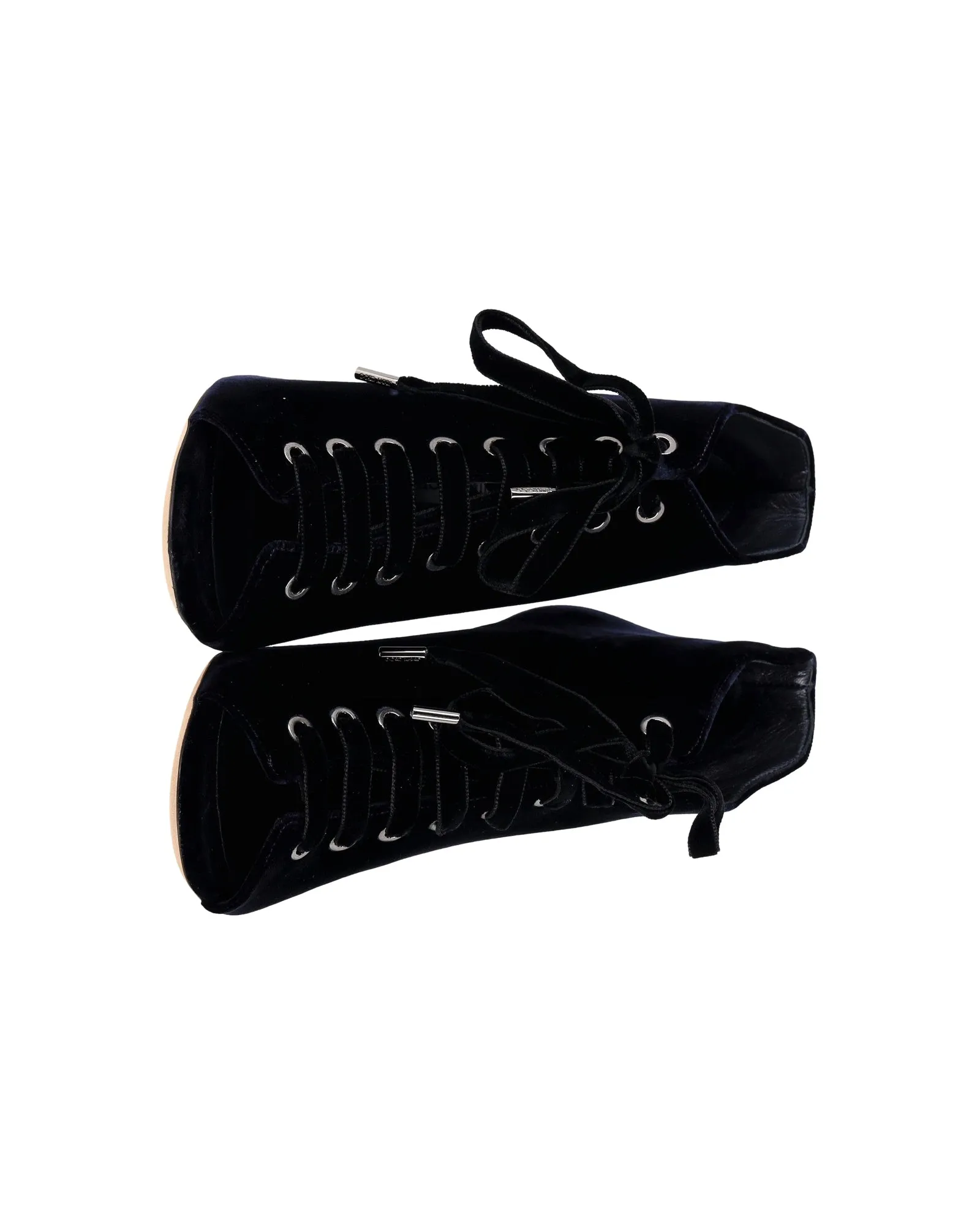 Jimmy Choo Mavy 85 Stiefeletten in Marineblauem Samt Schuhe_Jimmy-Choo