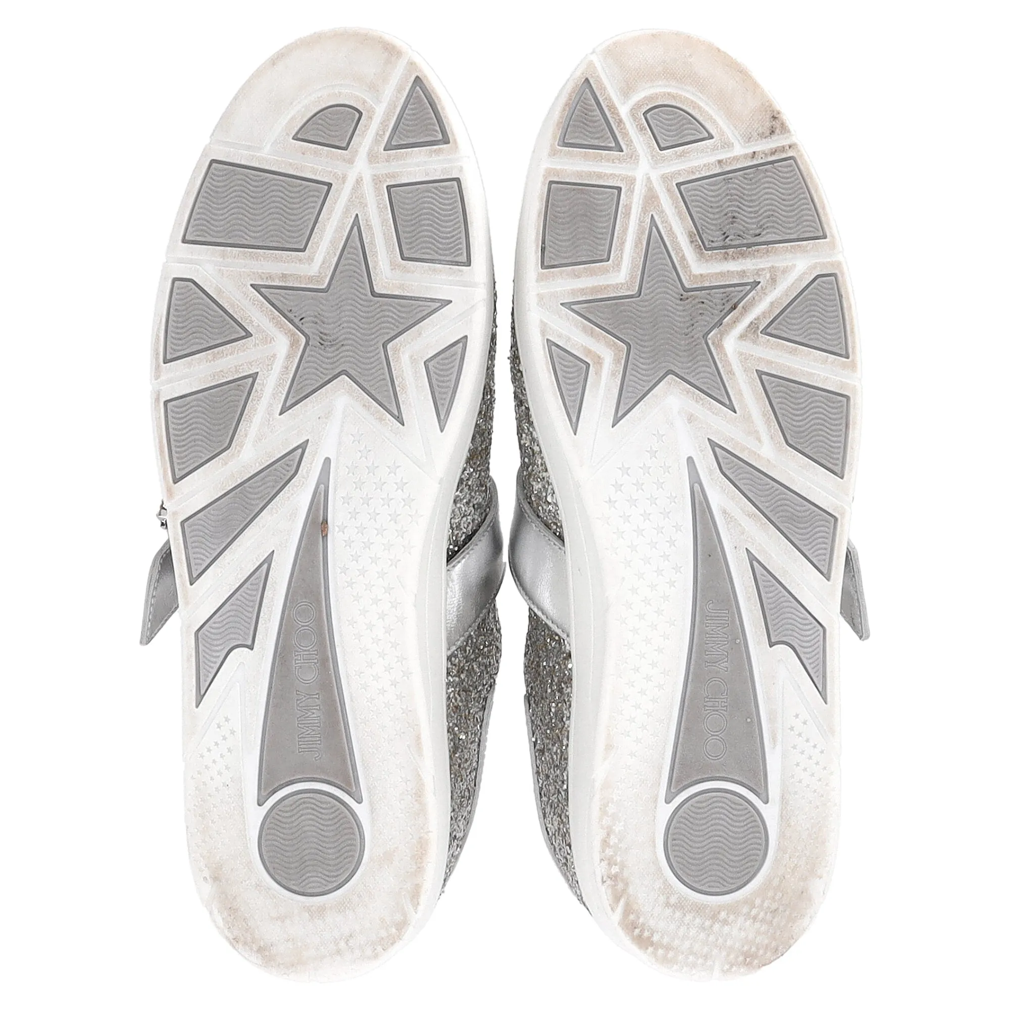 Jimmy Choo Osaka Sneakers in Silber Glitzer Schuhen_Jimmy-Choo