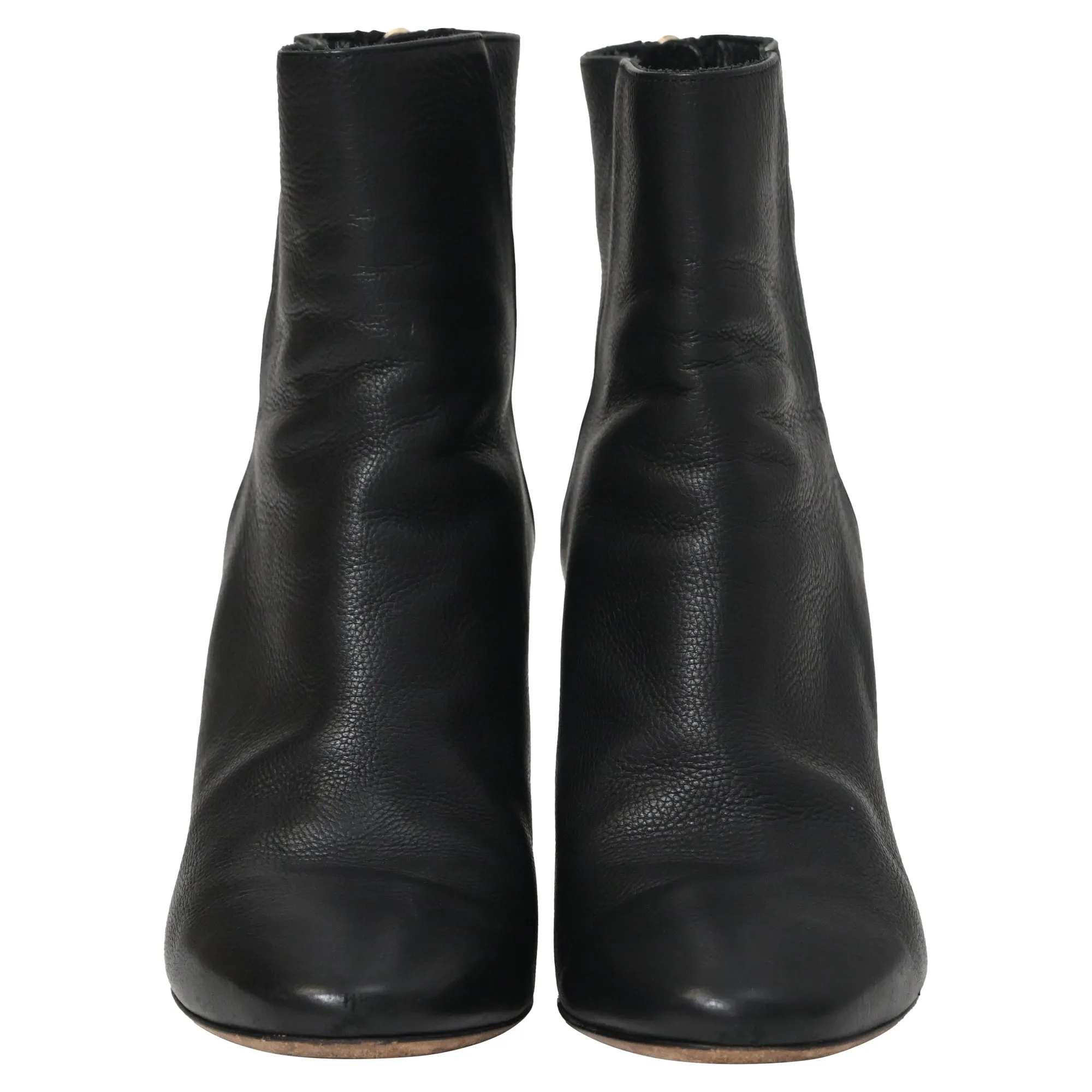 Jimmy Choo Spitzige High-Heel Stiefeletten in Schwarz Kalbsleder Schuhe_Jimmy-Choo