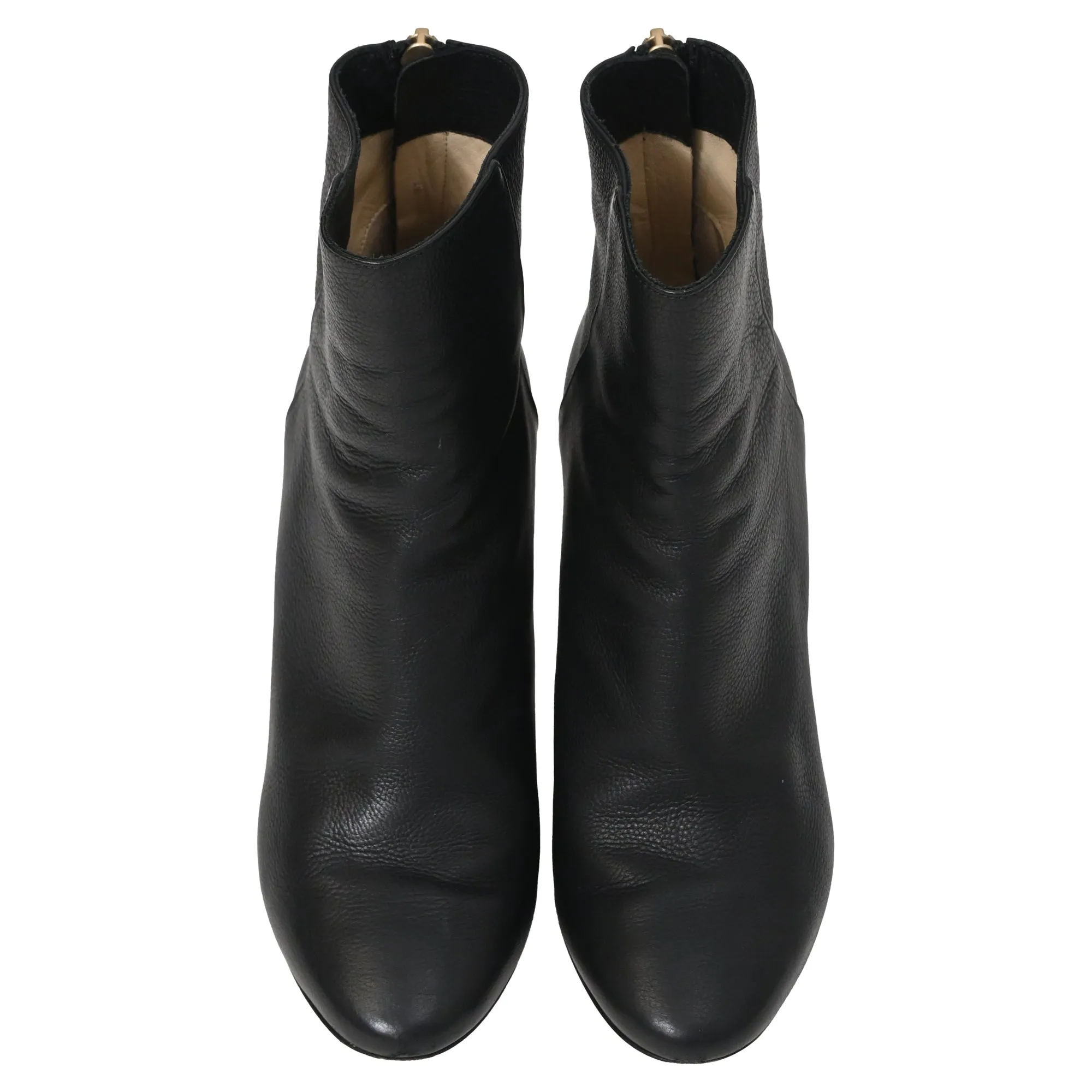 Jimmy Choo Spitzige High-Heel Stiefeletten in Schwarz Kalbsleder Schuhe_Jimmy-Choo