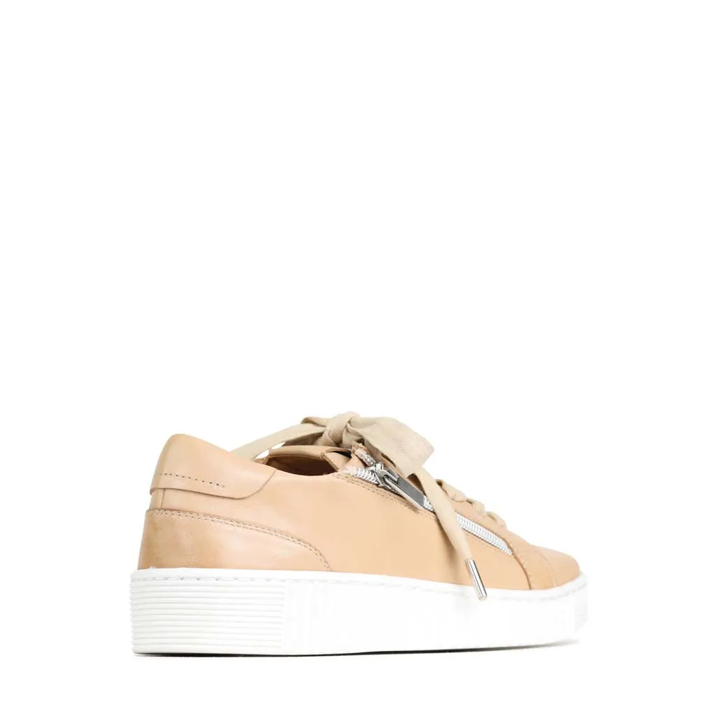 JODIE PLATTFORM-SNEAKER AUS LEDER