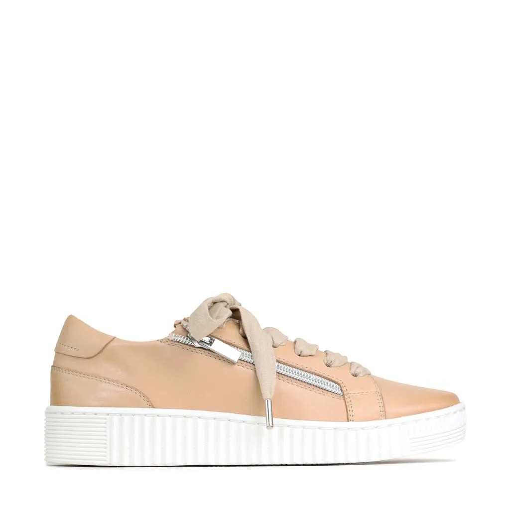 JODIE PLATTFORM-SNEAKER AUS LEDER