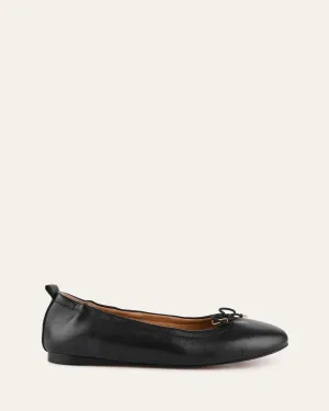 JOLIE CASUAL FLATS SCHWARZES LEDER