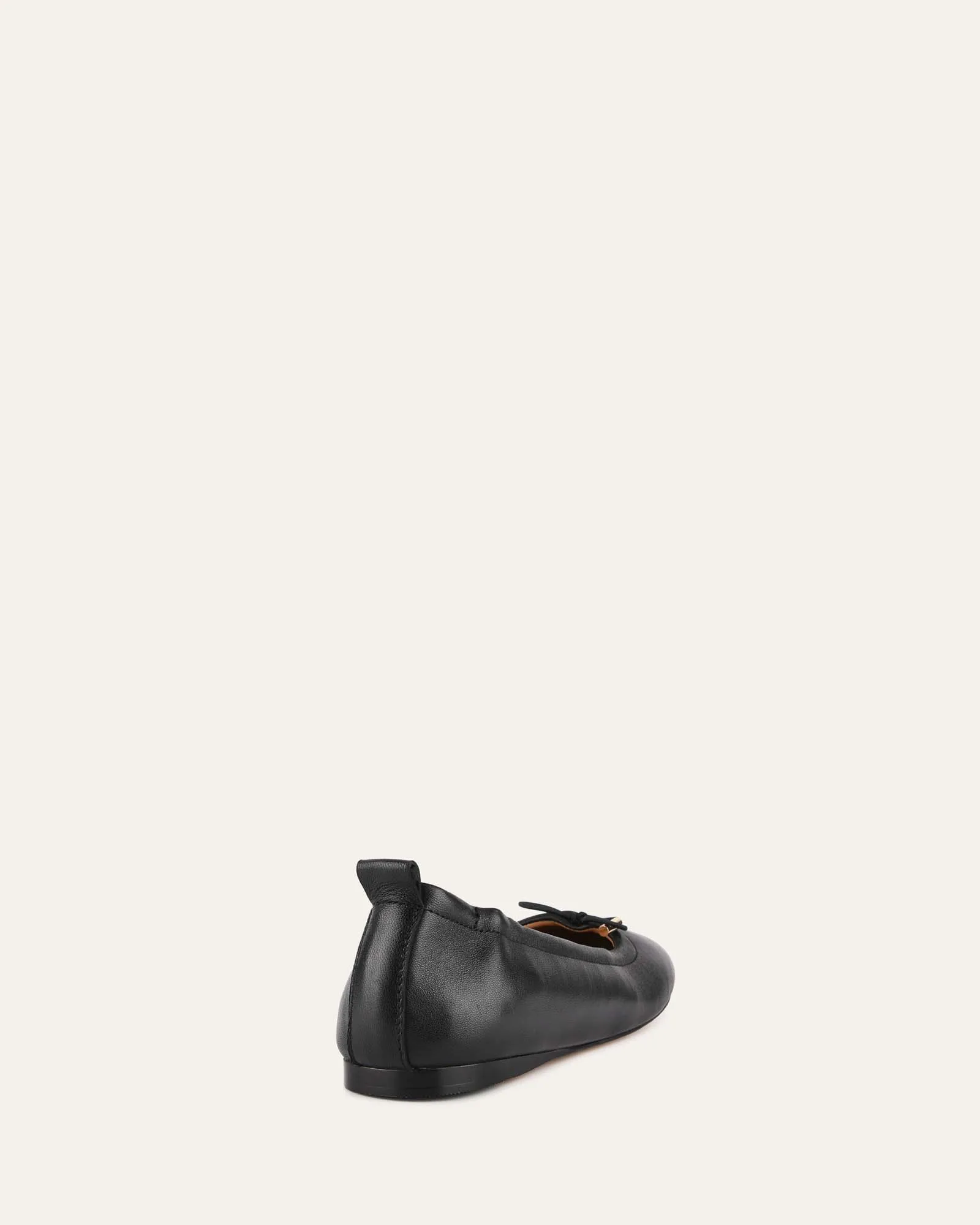JOLIE CASUAL FLATS SCHWARZES LEDER