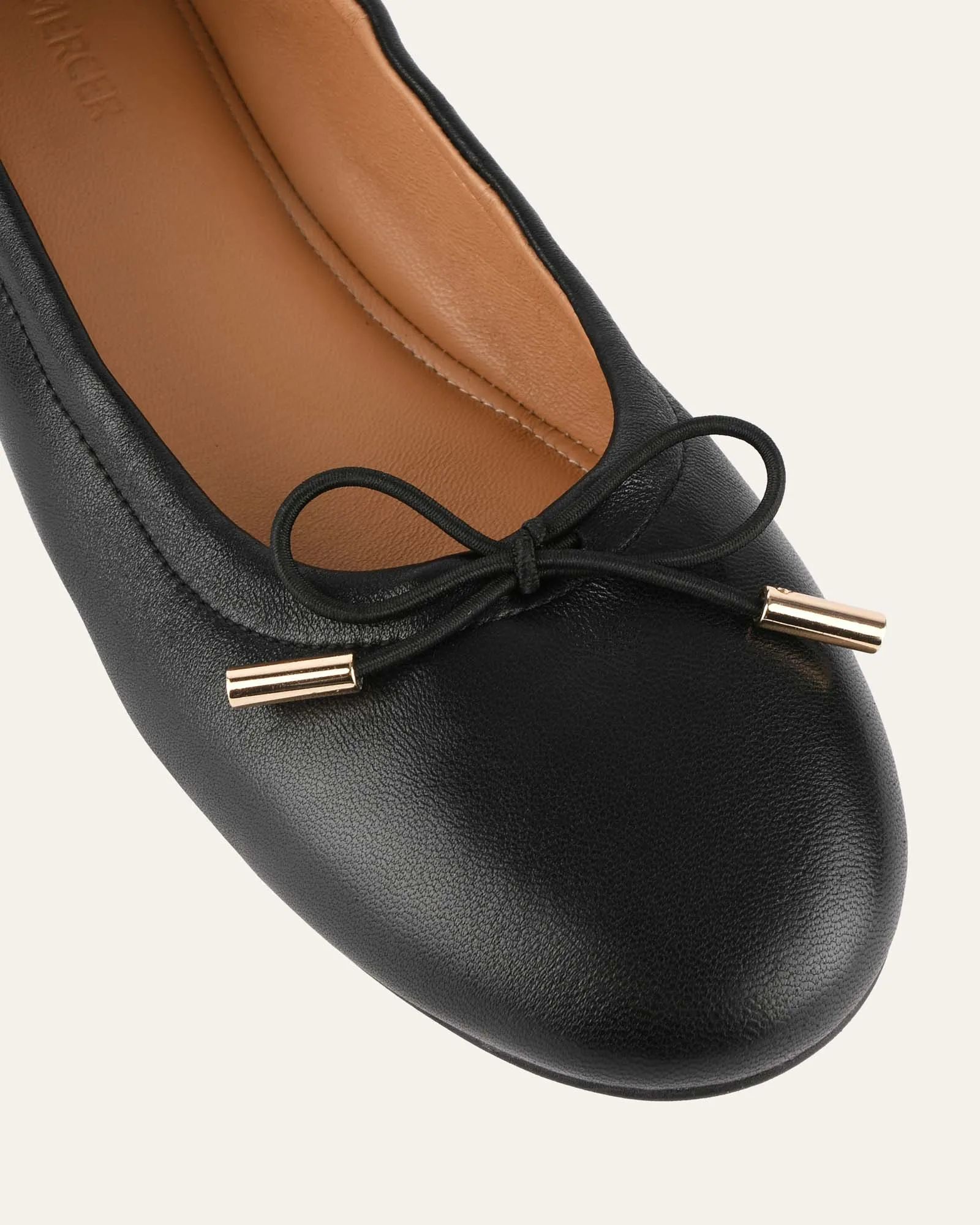 JOLIE CASUAL FLATS SCHWARZES LEDER