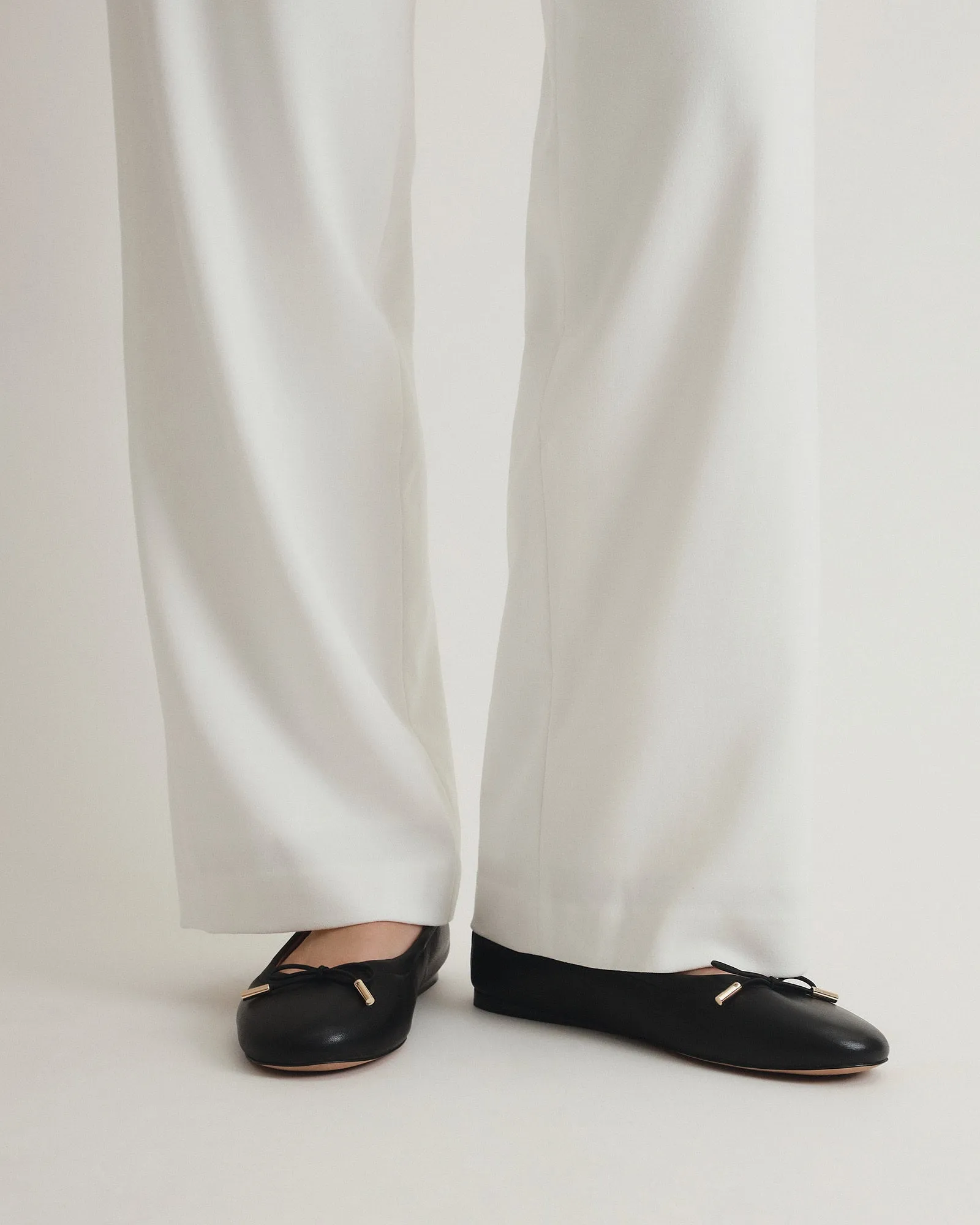 JOLIE CASUAL FLATS SCHWARZES LEDER