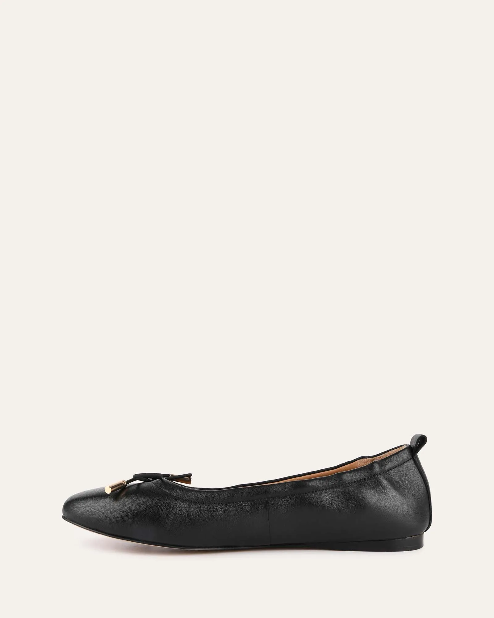 JOLIE CASUAL FLATS SCHWARZES LEDER