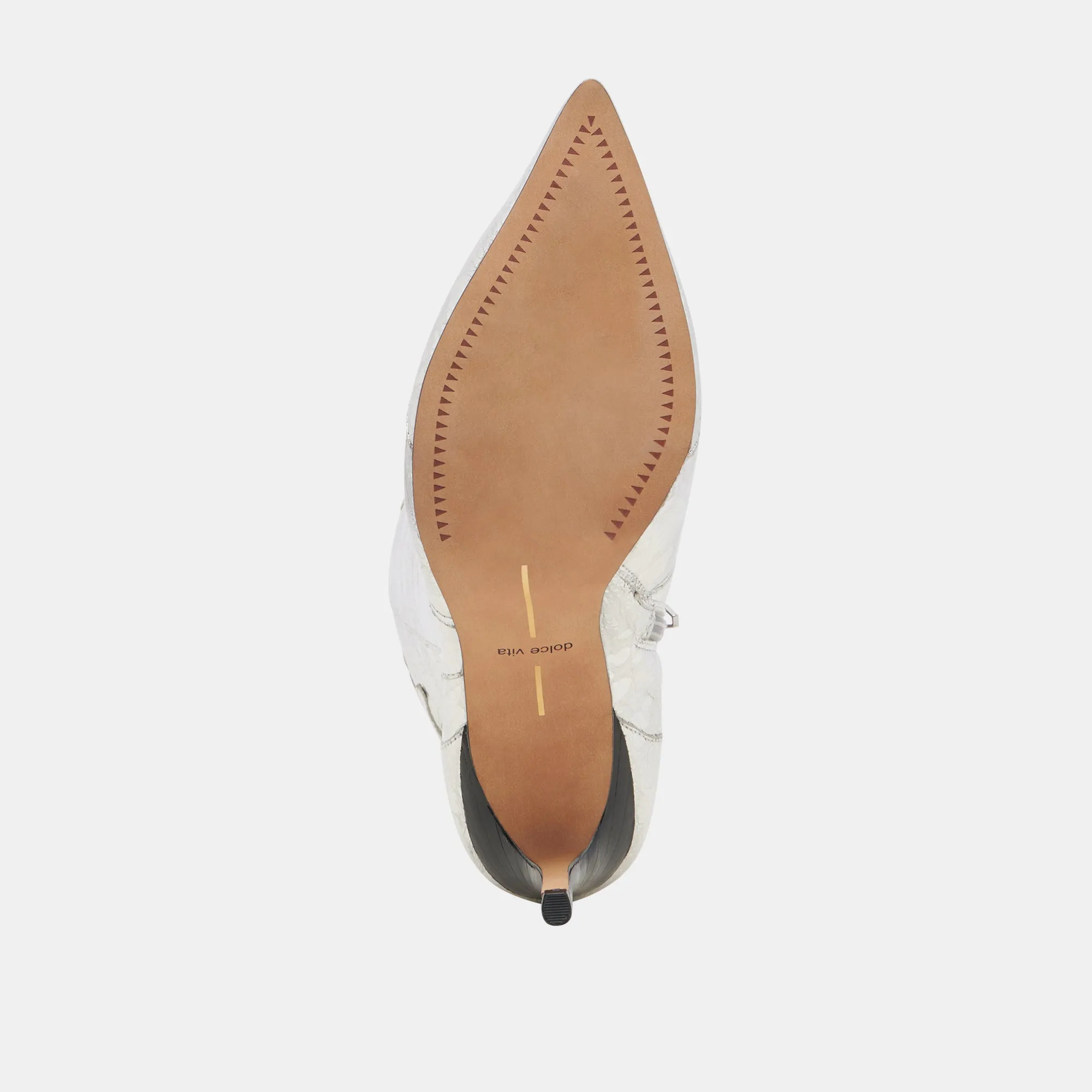 KASEDY STIEFEL SILBER ANTIKE LEDER