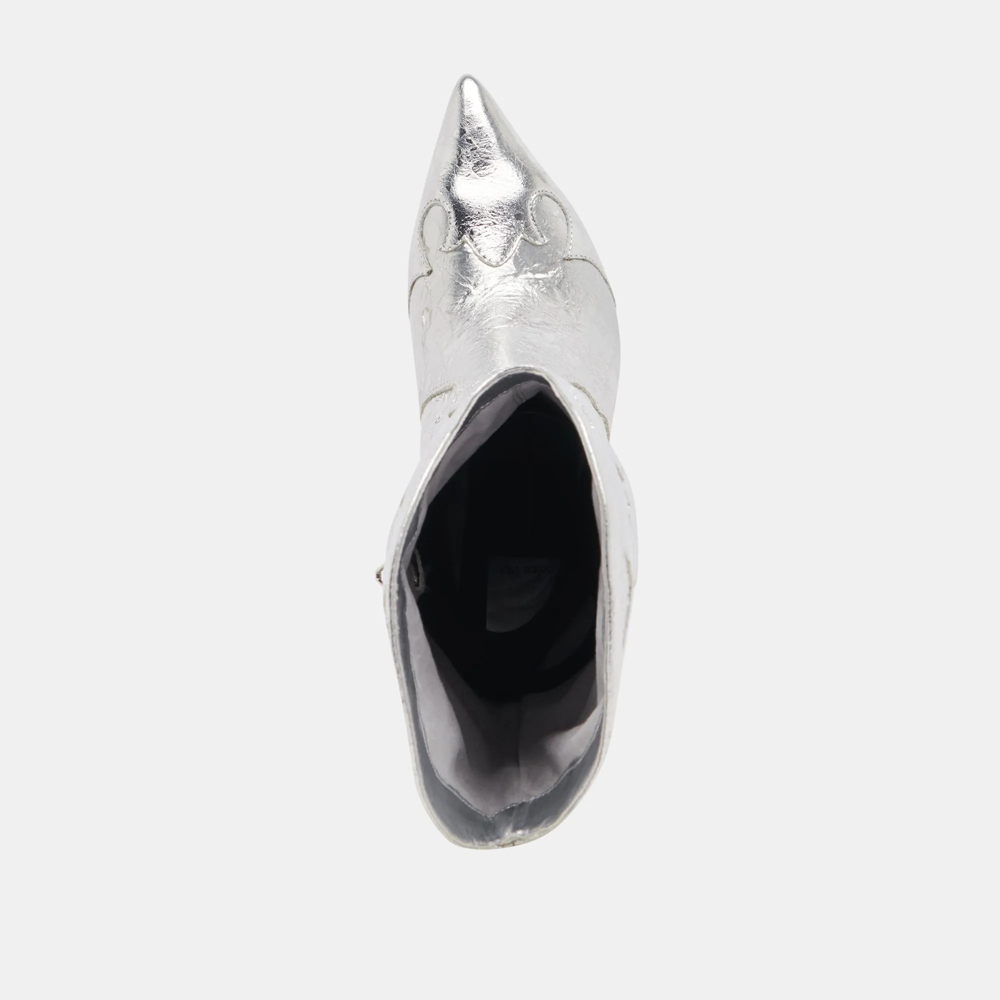 KASEDY STIEFEL SILBER ANTIKE LEDER