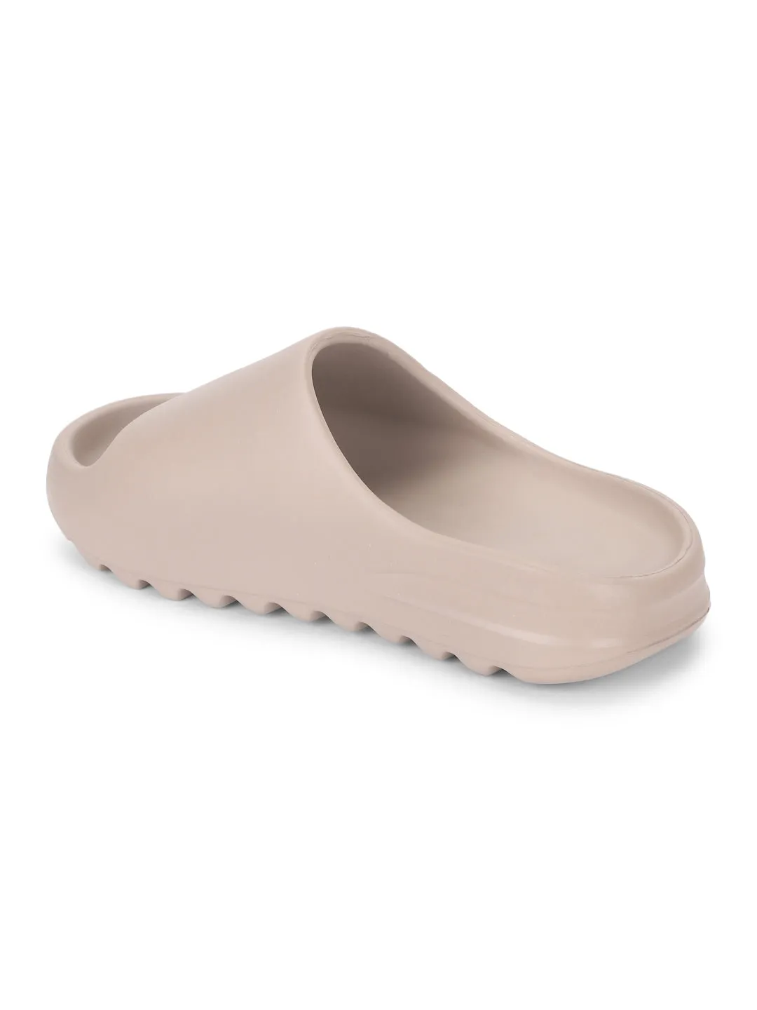 Khaki PU Schlupfer mit offener Spitze (TC-RS3091-KHA)