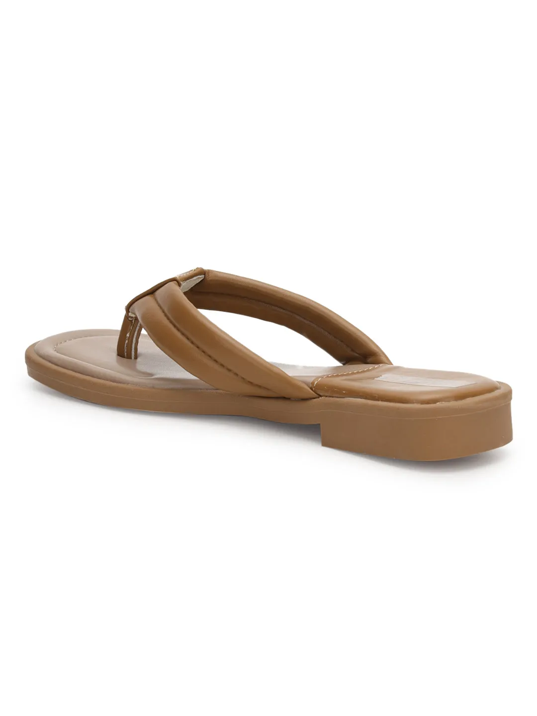 Khaki PU Schlupf-Flats (TC-RS3593-KHA)