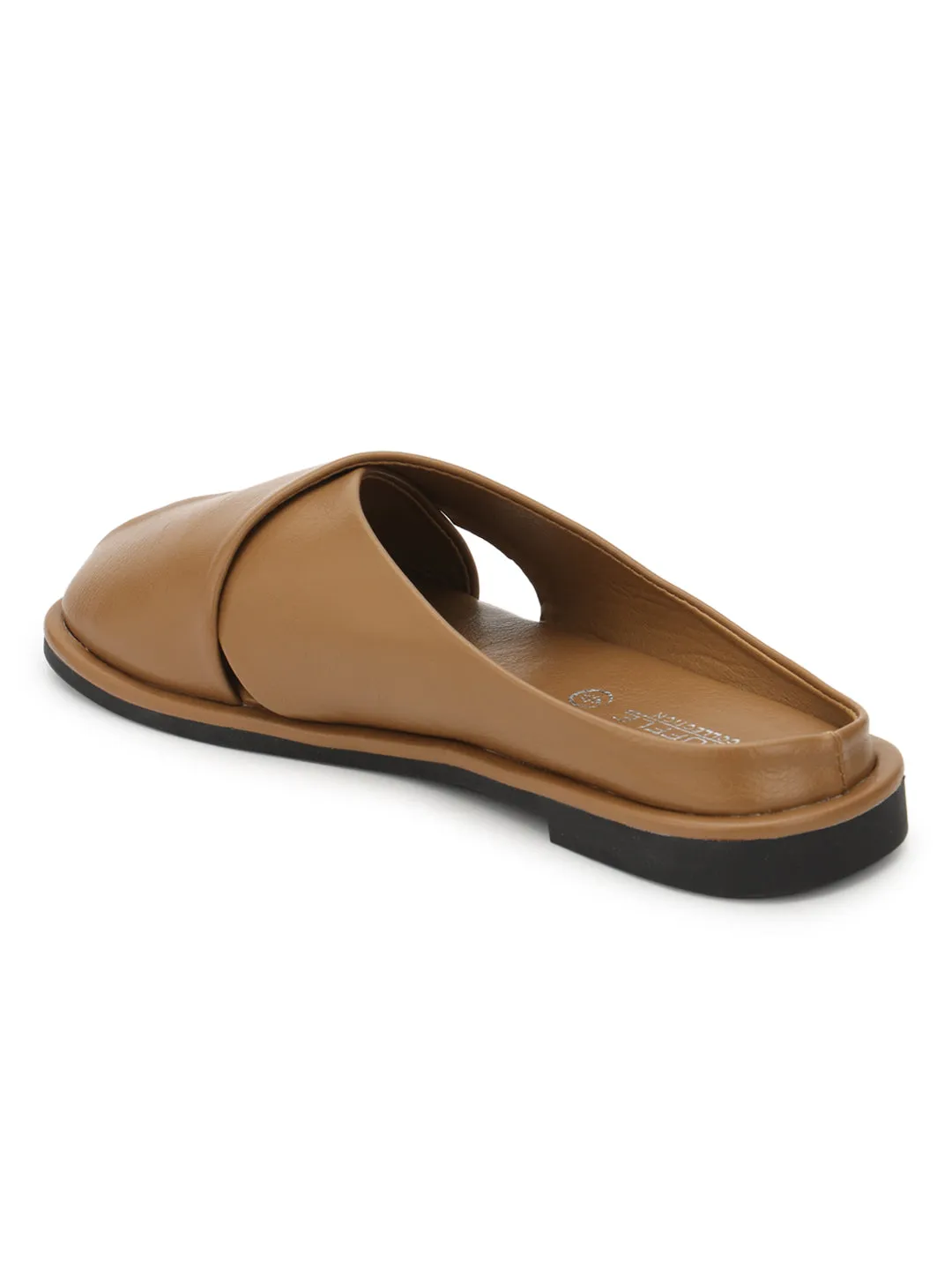 Khaki PU Schlupf-Slipper (TC-RS3655-KHA)