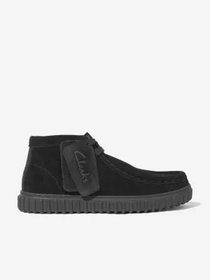 Kinder Wildleder Tor Hill Stiefel in Schwarz