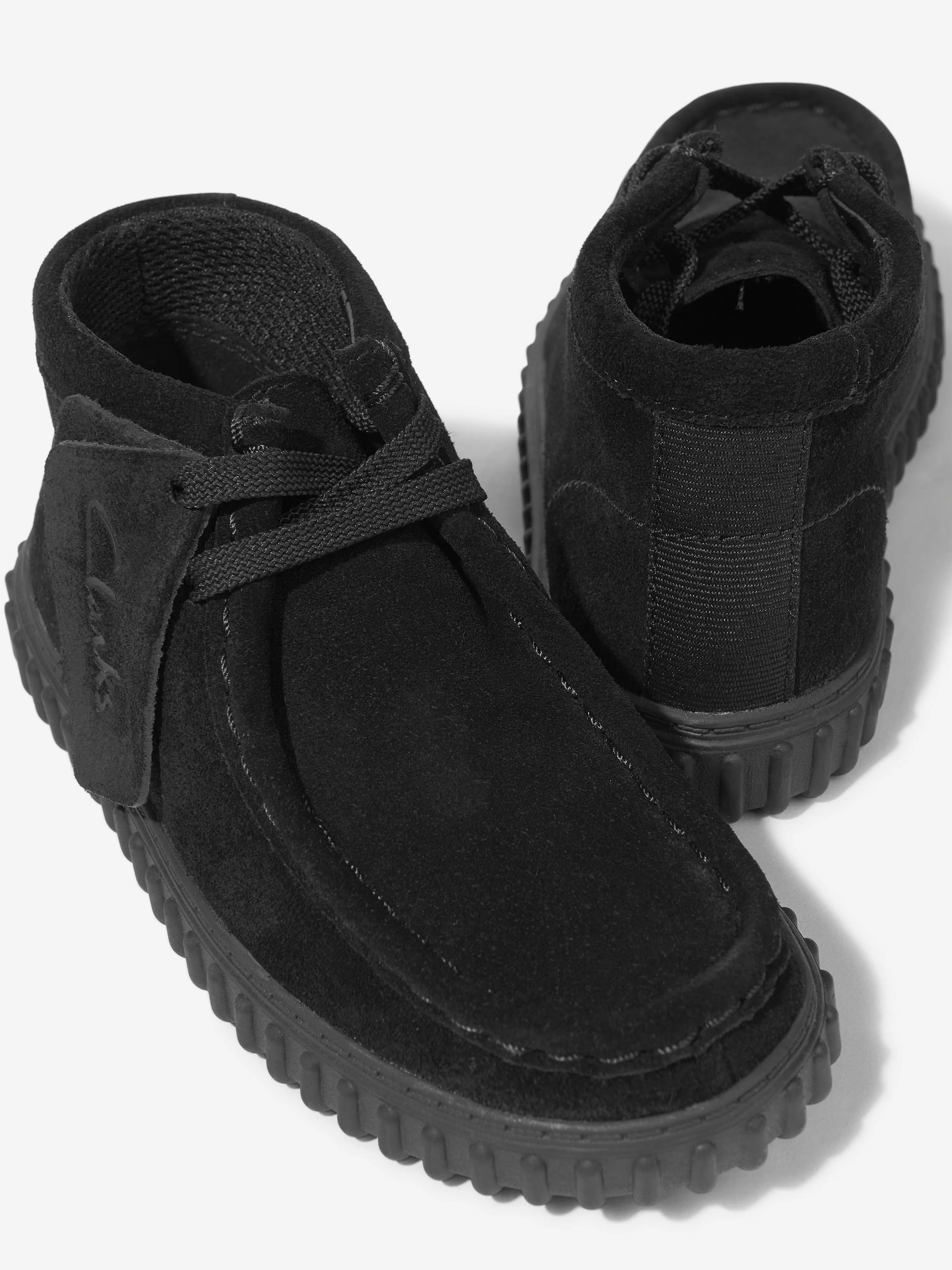 Kinder Wildleder Tor Hill Stiefel in Schwarz