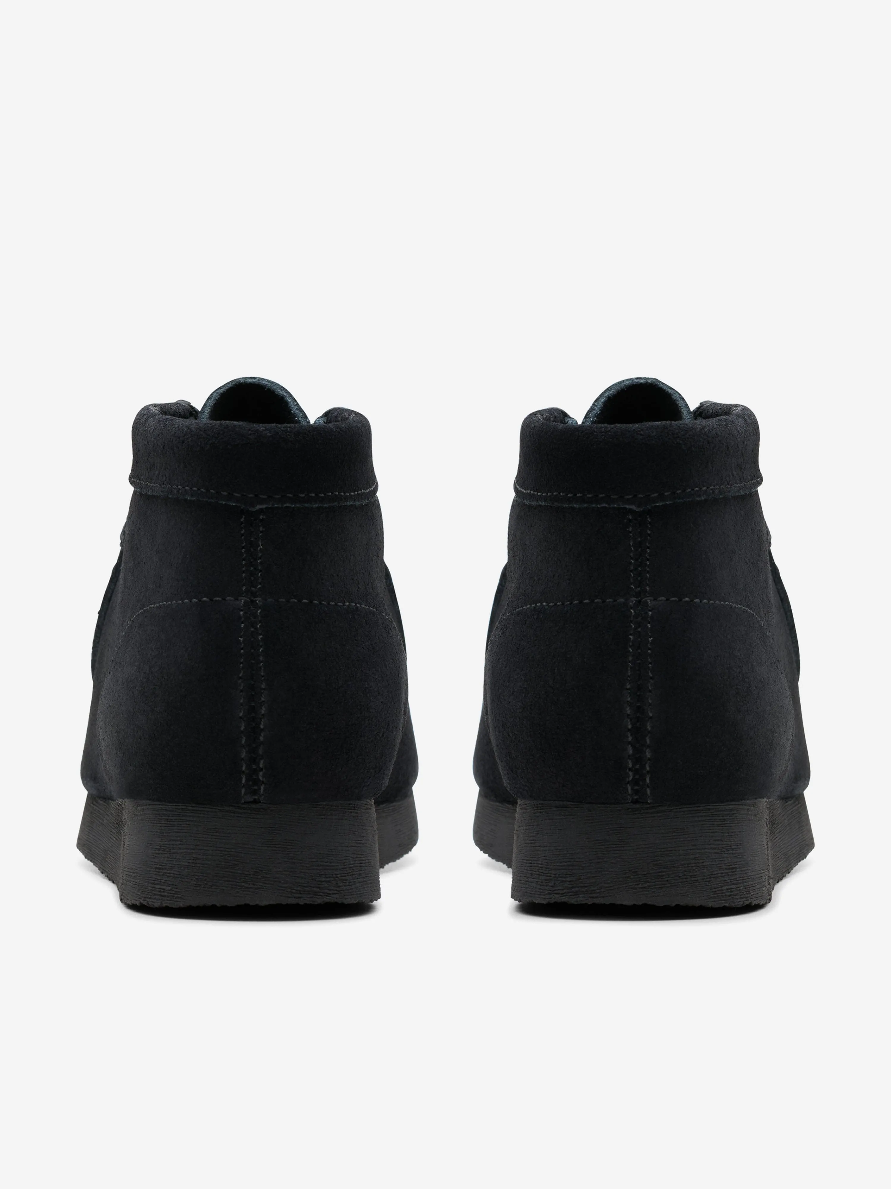Kids Suede Wallabee Stiefel in Schwarz