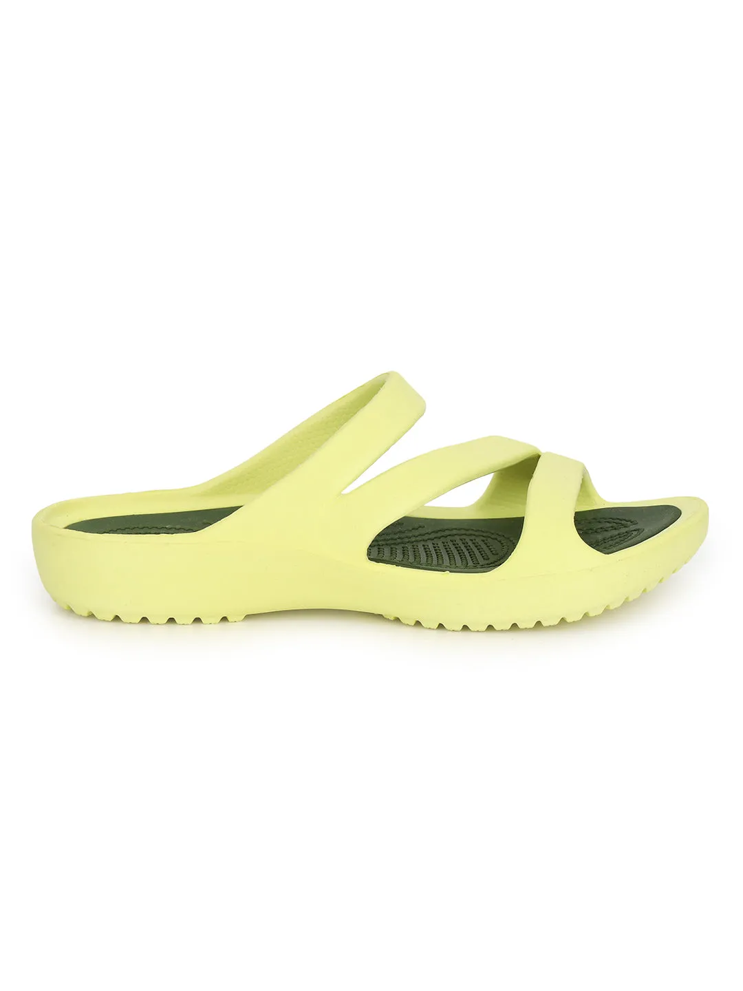 Stilvolle Lime Yellow Schlupfballerinas Für Damen (TC-LFLAT1-LIME)