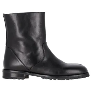 Manolo Blahnik Motosa Stiefeletten in schwarzem Kalbsleder_Manolo-Blahnik