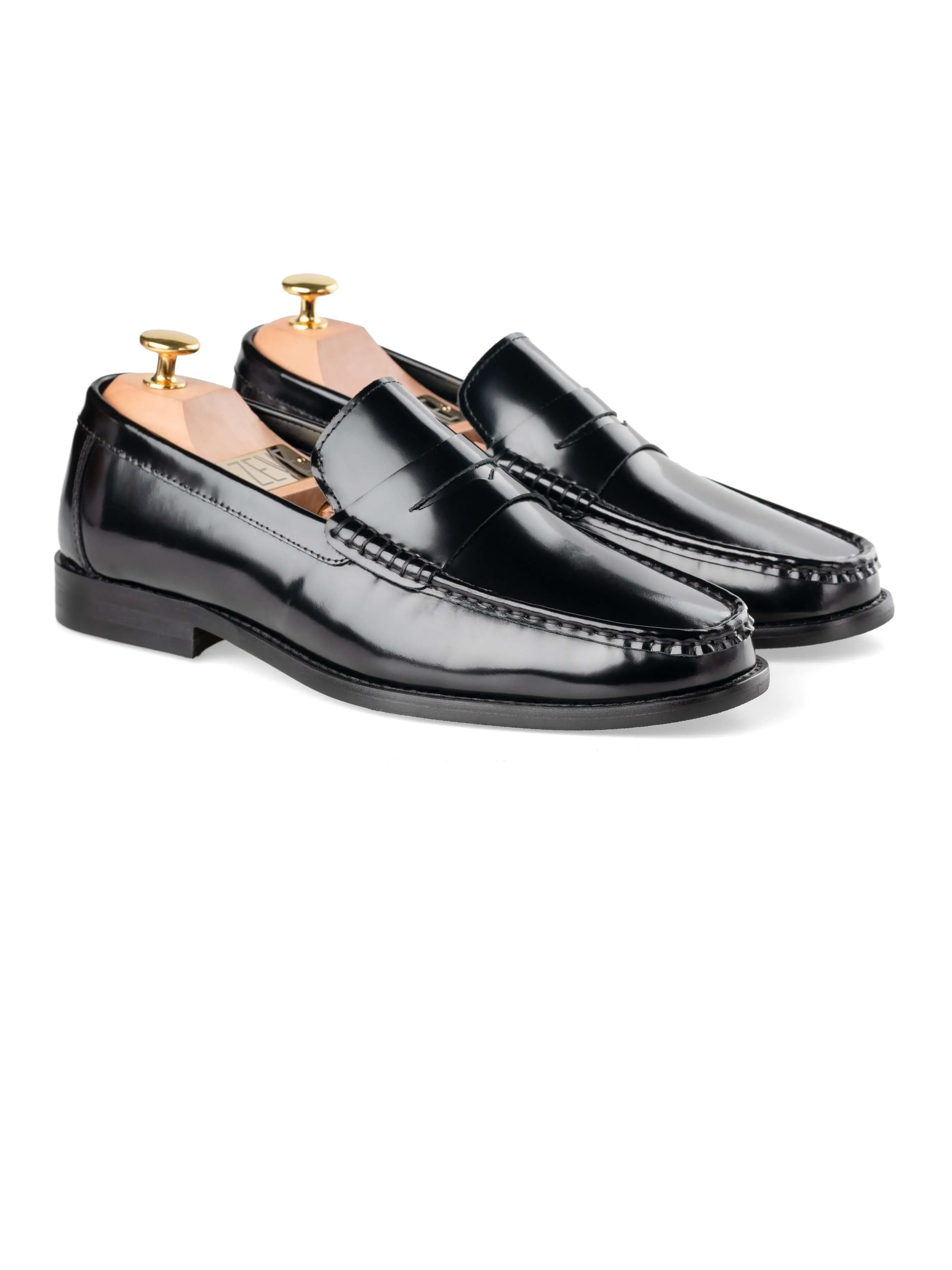 Marco Penny Loafer - Schwarz Hochglanzleder