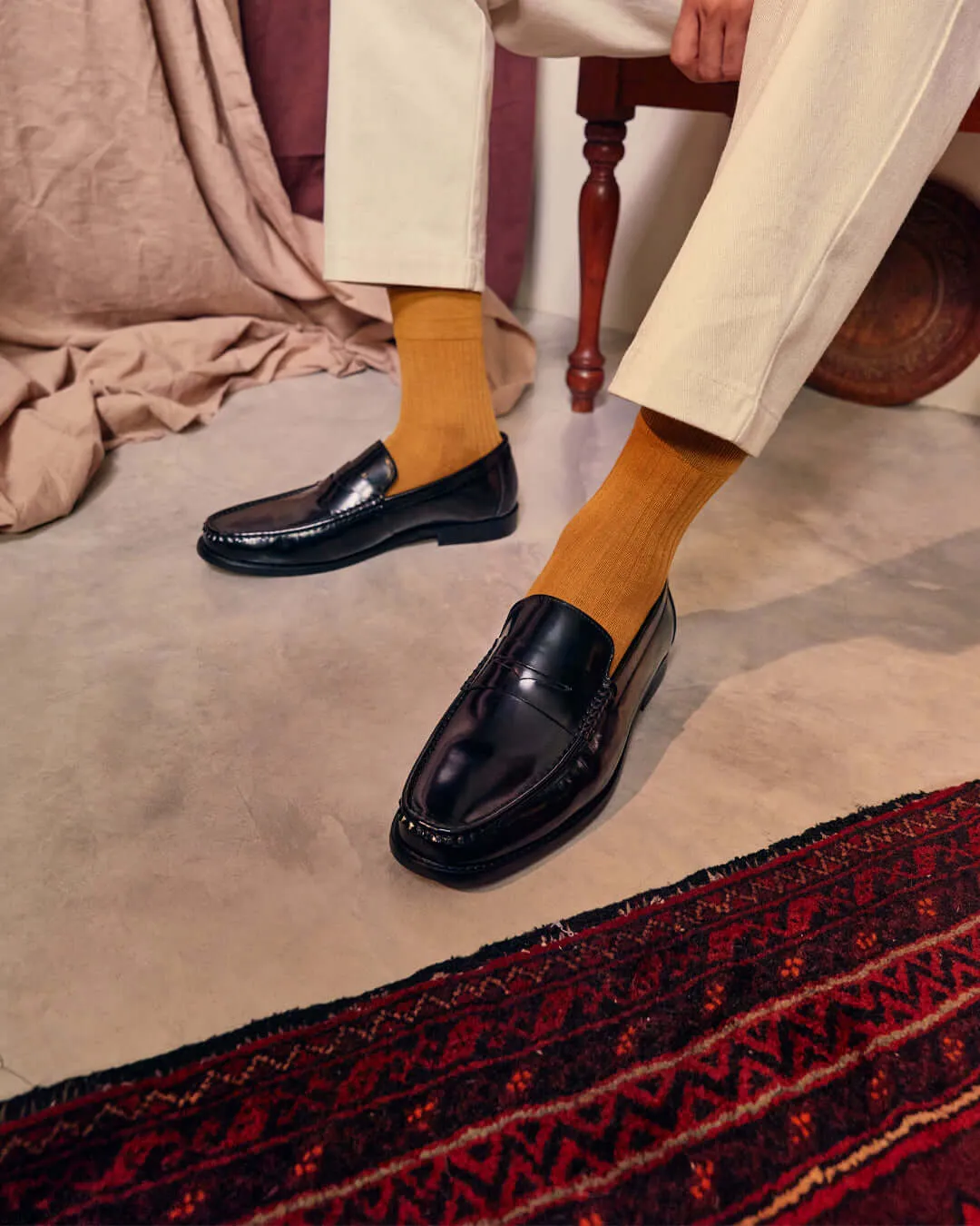 Marco Penny Loafer - Schwarz Hochglanzleder