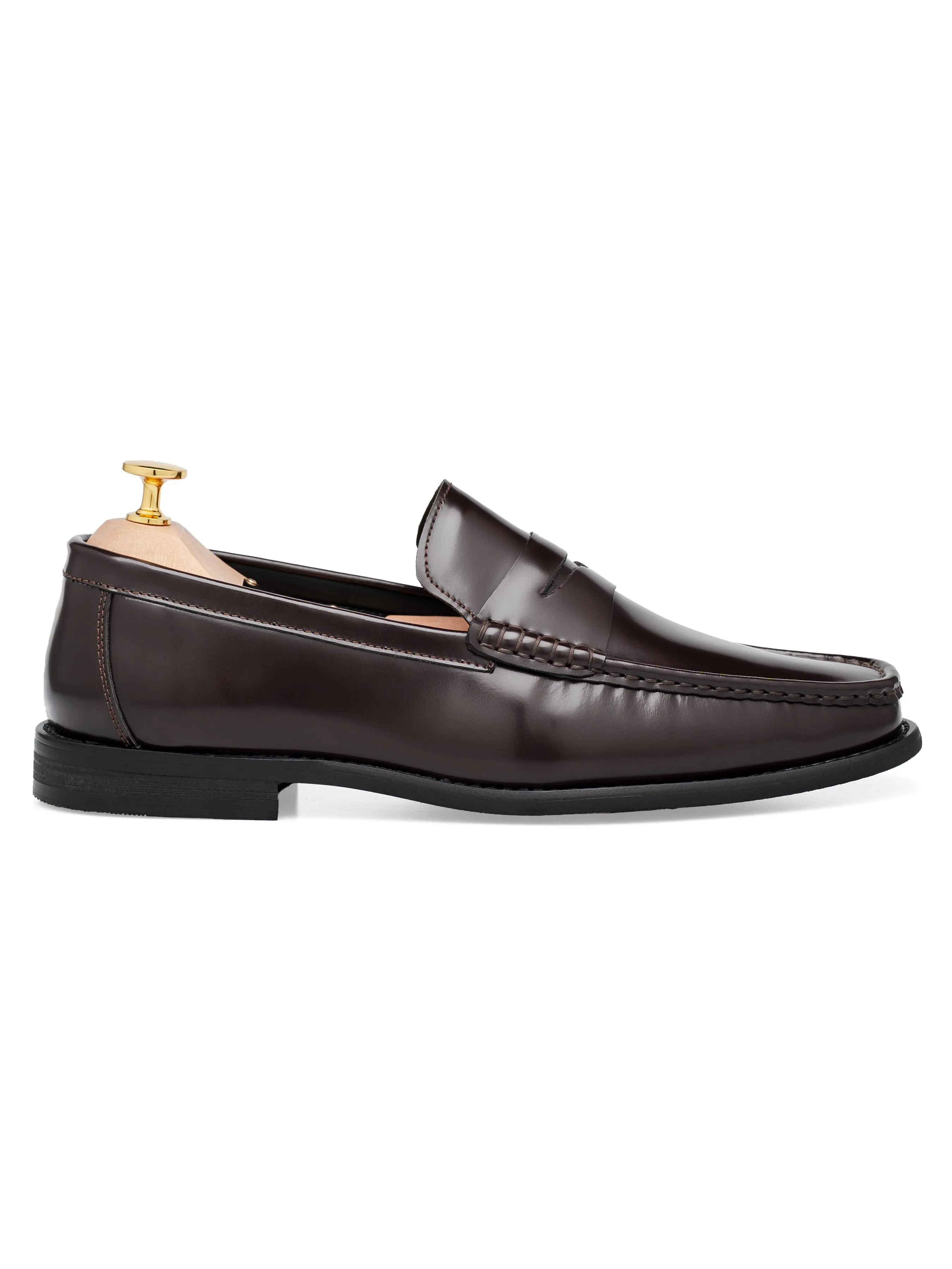 Marco Penny Loafer - Kaffeebraun Glattleder