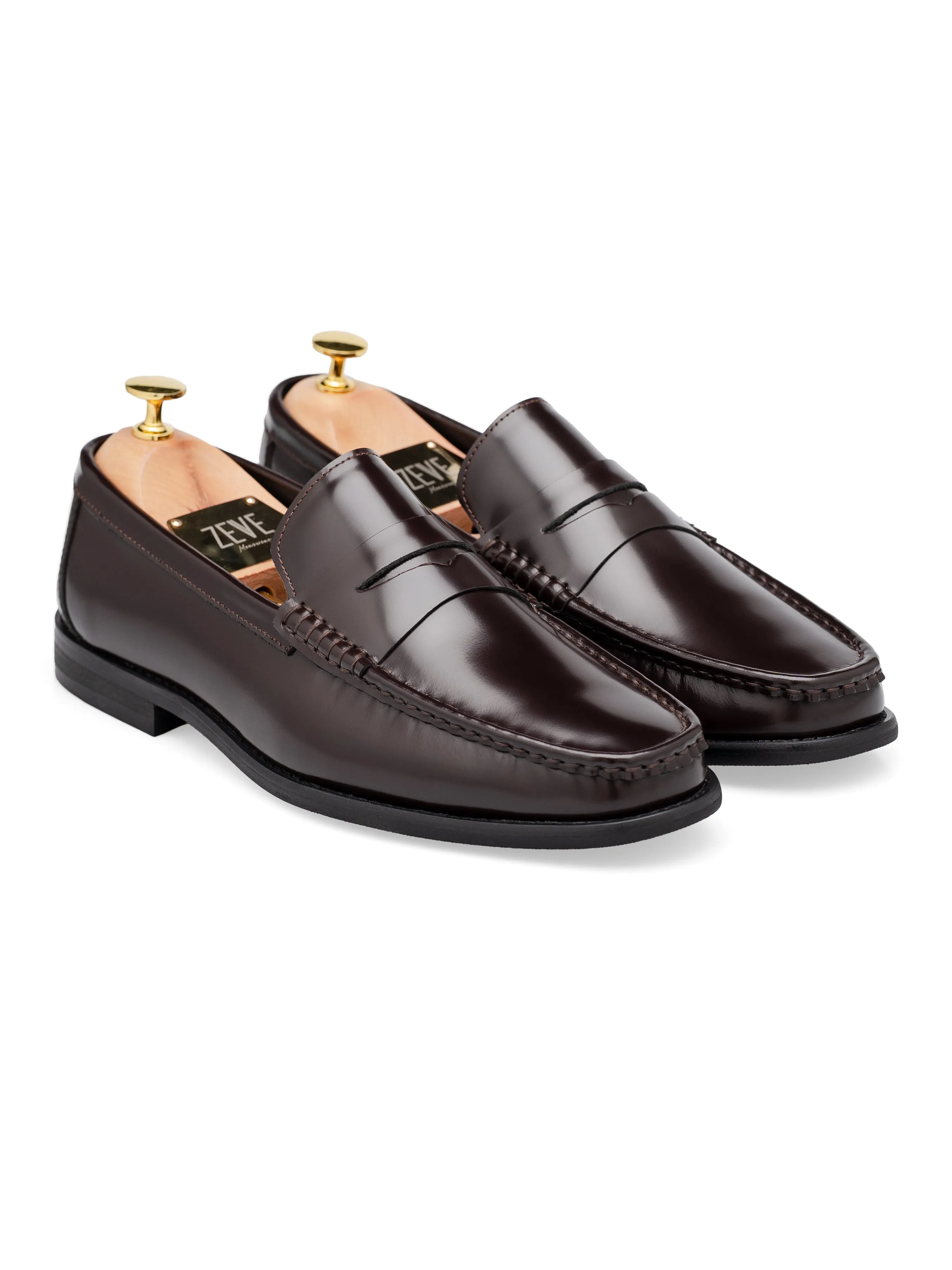 Marco Penny Loafer - Kaffeebraun Glattleder