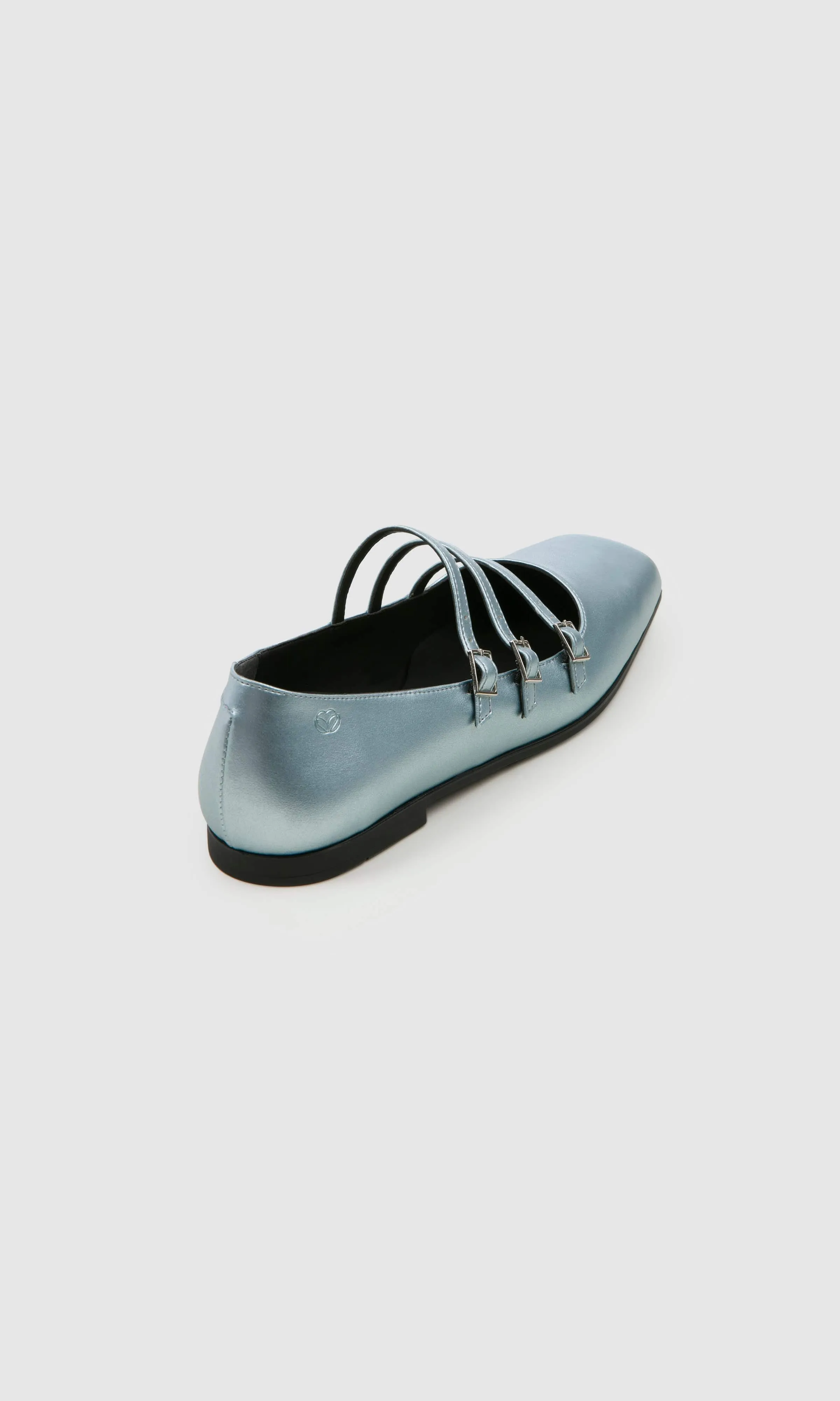 Maria II Apfel-Leder Vegane Pumps | Eis