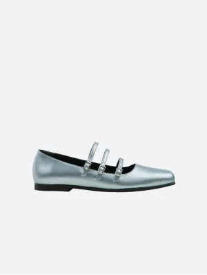 Maria II Apfel-Leder Vegane Pumps | Eis