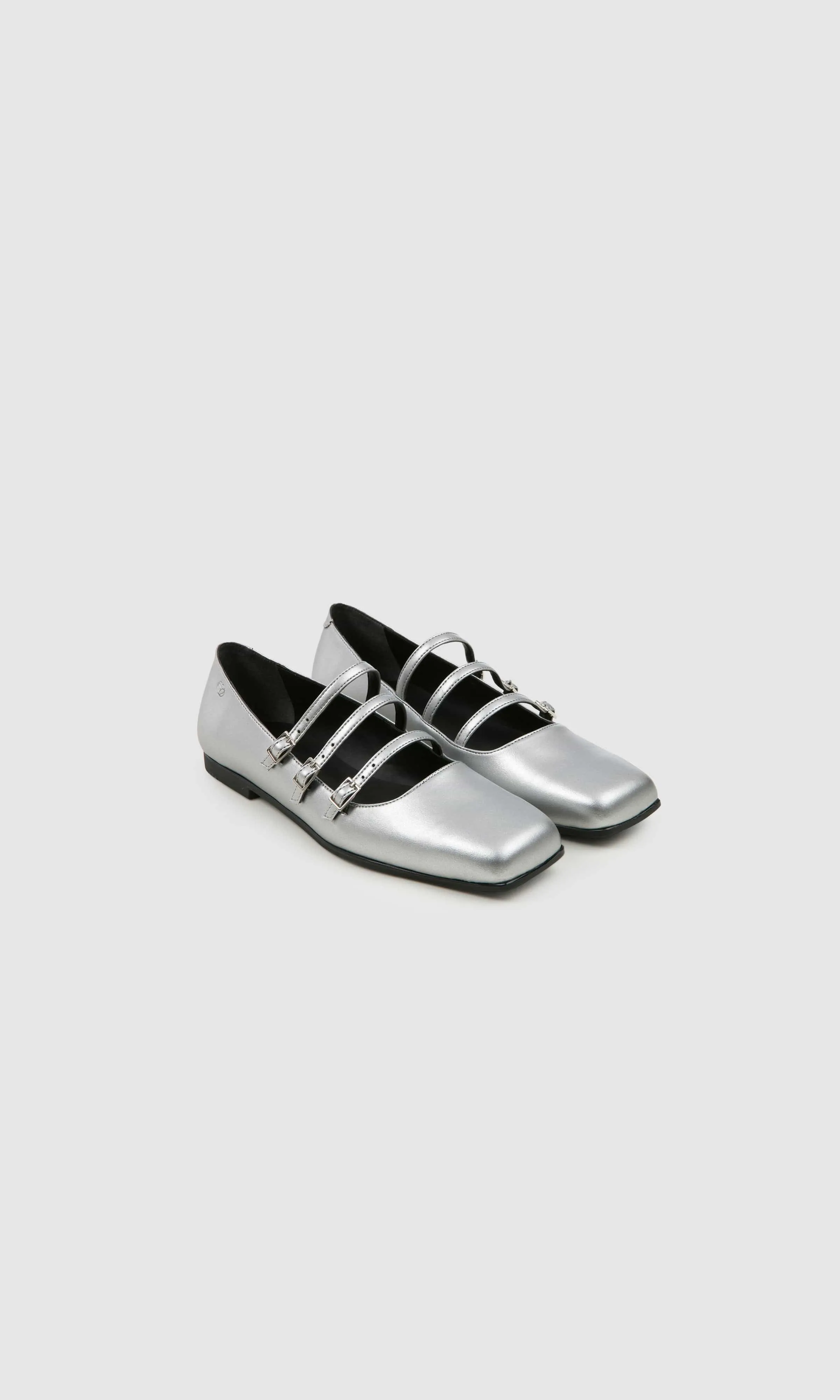 Maria II Apfel-Leder Vegane Pumps | Silber