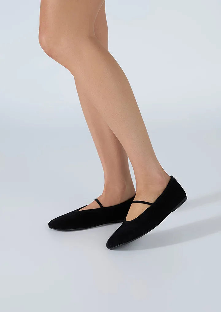 Martinez Wildleder in Schwarz