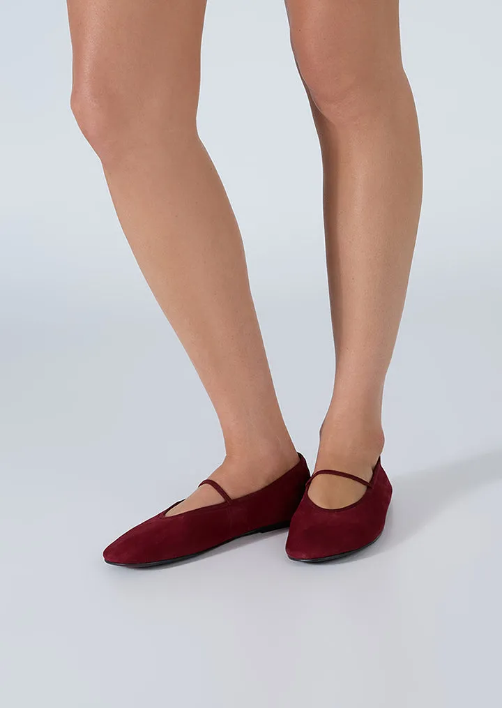 Martinez Bordeaux Wildleder