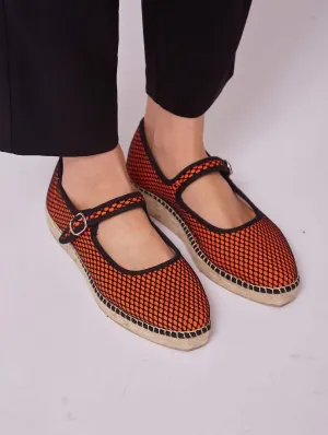 Mesh-Jute-Vegan-Slipper | Orange