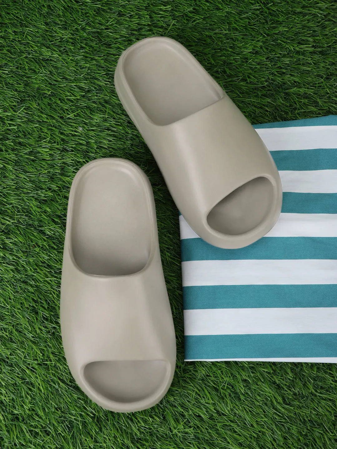 Mocha PU Schlupfer mit offener Spitze (TC-RS3091-MOC)