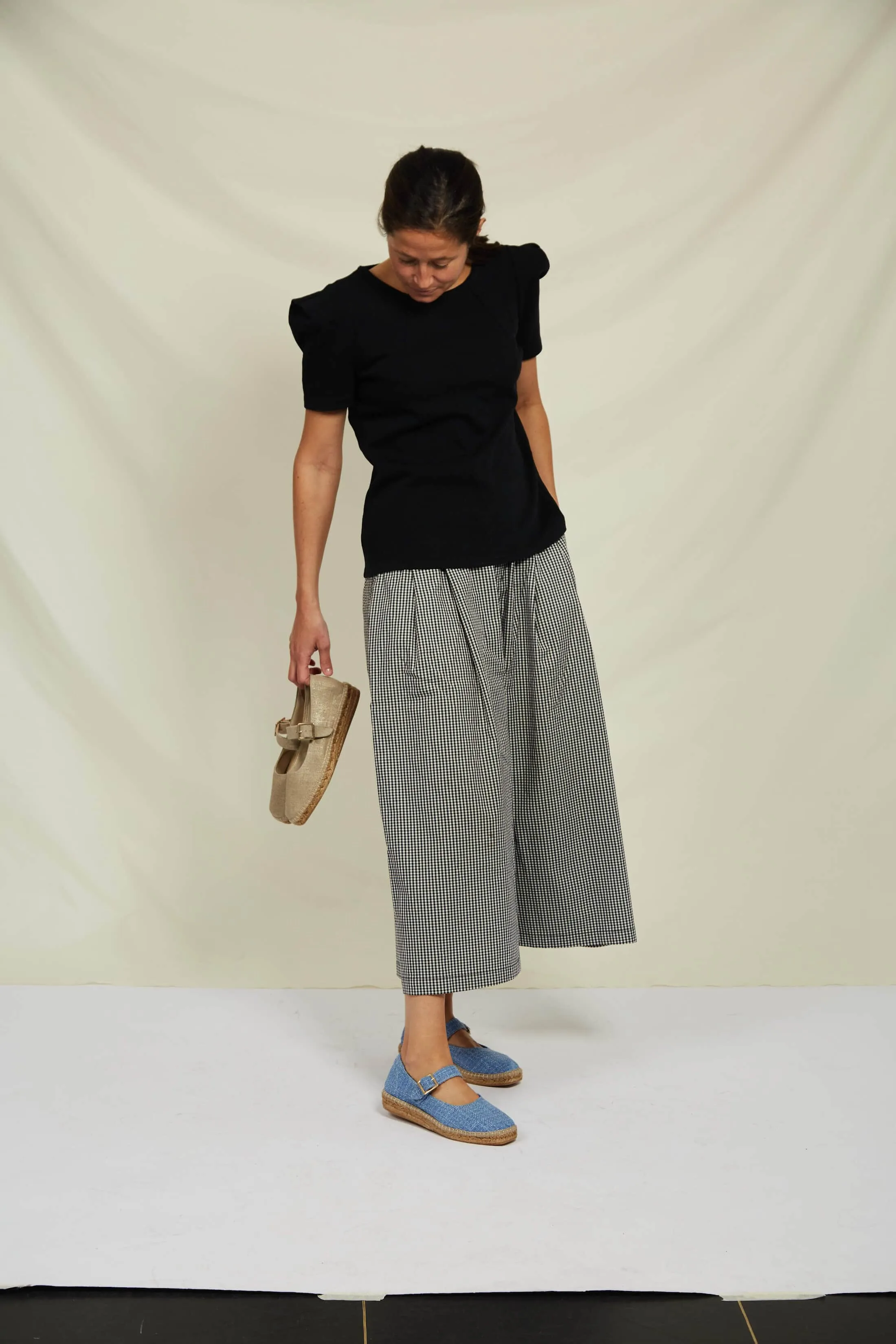 Mojacar Vegane Öko-Wildleder & Jute Flats | Blau