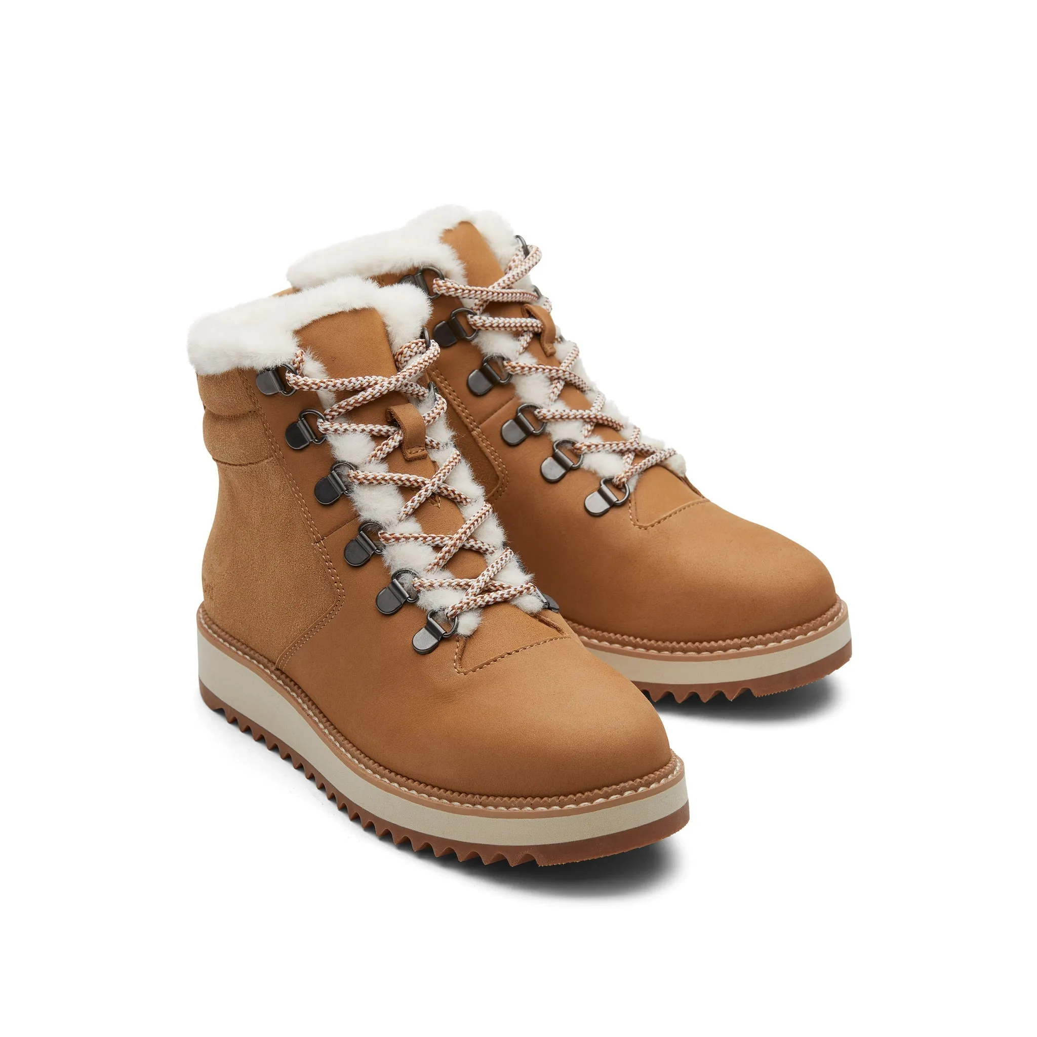 Mojave Wildleder- und Veloursstiefel mit Kunstfellfutter