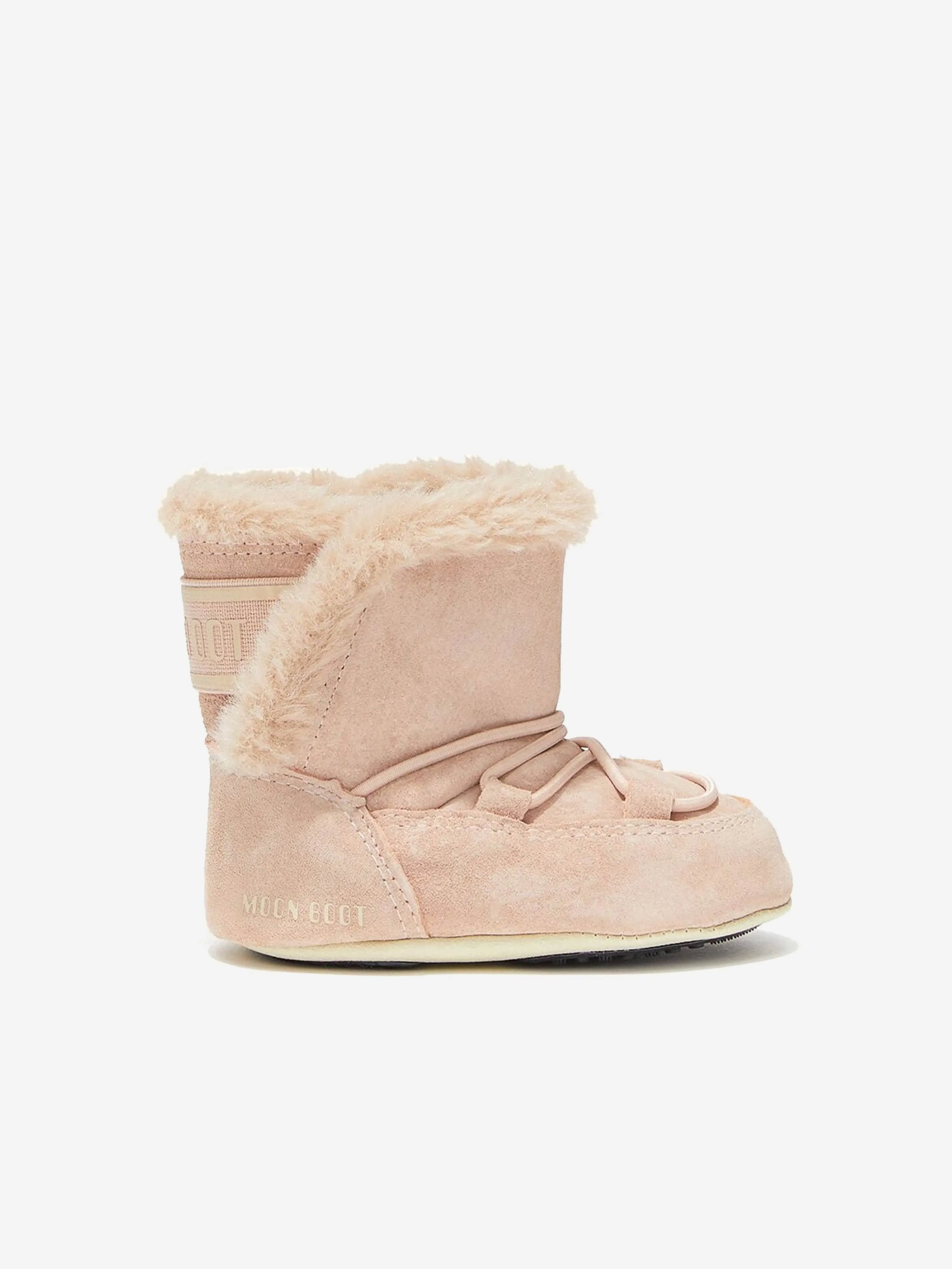 Moon Boot Baby Mädchen Wildleder Krippenstiefel in Rosa