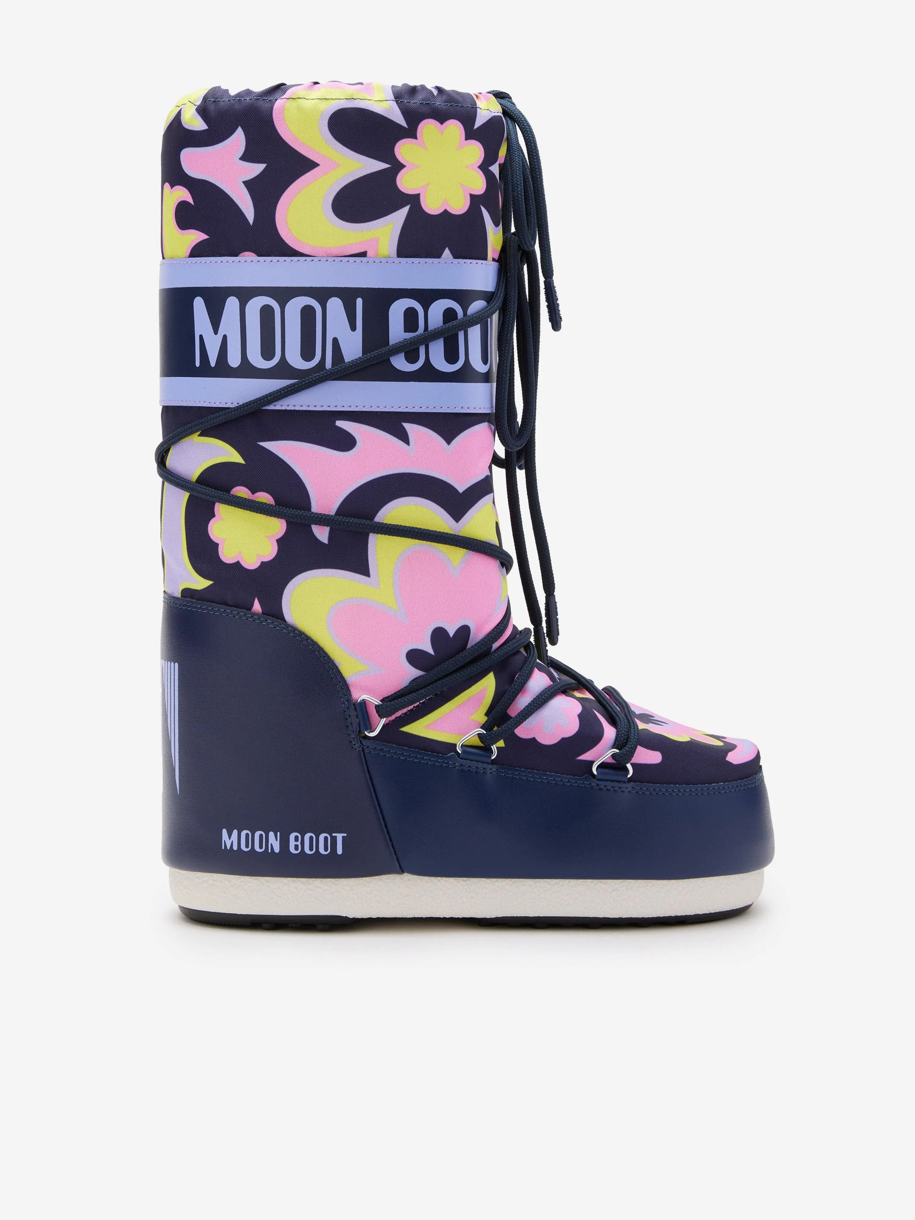 Moon Boot Girls Icon Flower Boots in Mehrfarbig