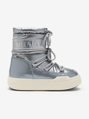 Moon Boot Kids JR Parkstiefel in Silber