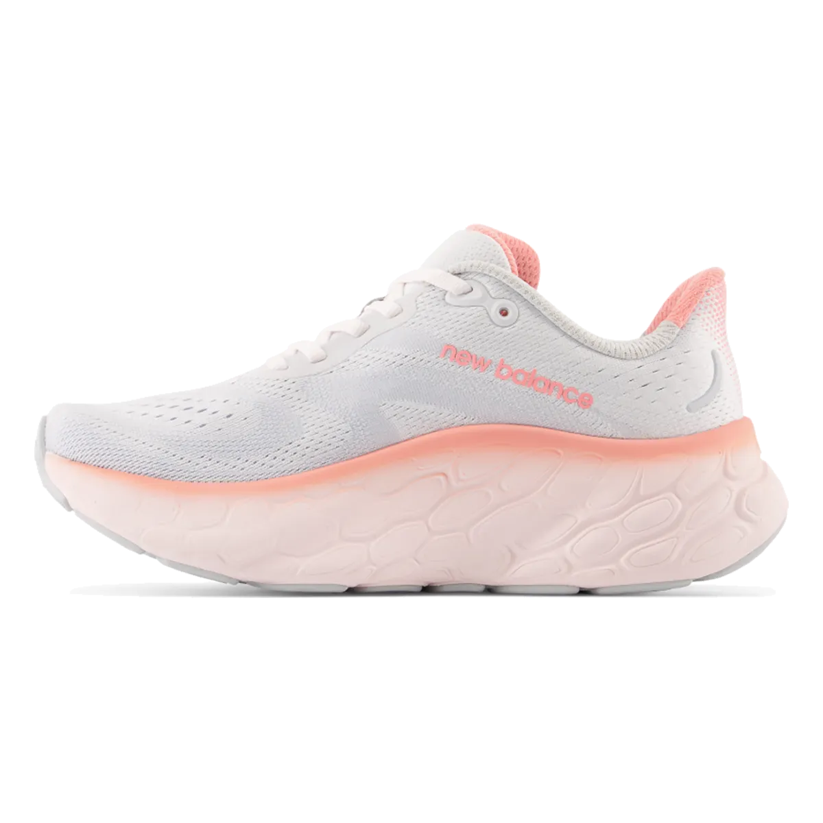 New Balance Fresh Foam X More V4 - Quarzgrau - Gewaschenes Rosa - Grapefruit