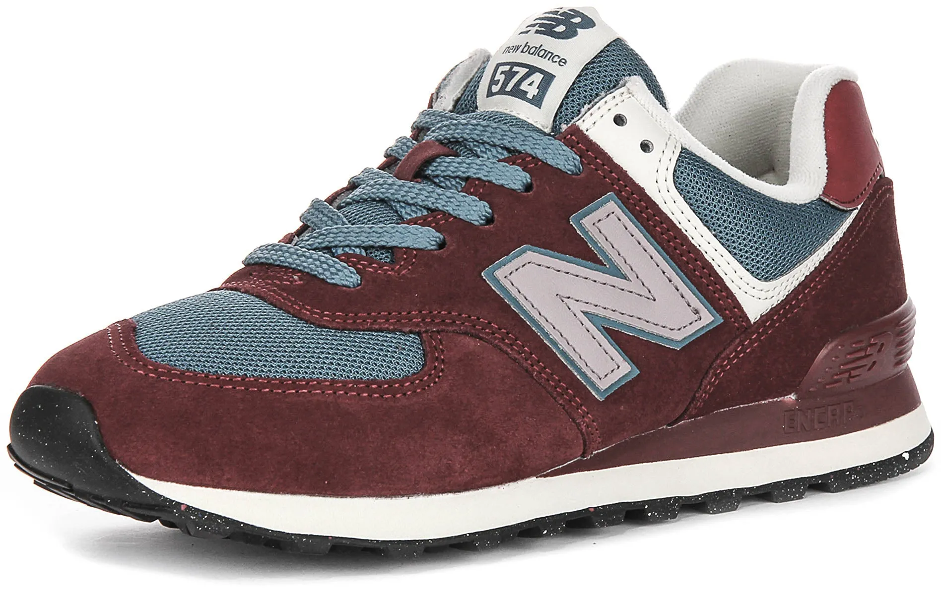 New Balance U574 RBB Schuhe in Burgunderrot