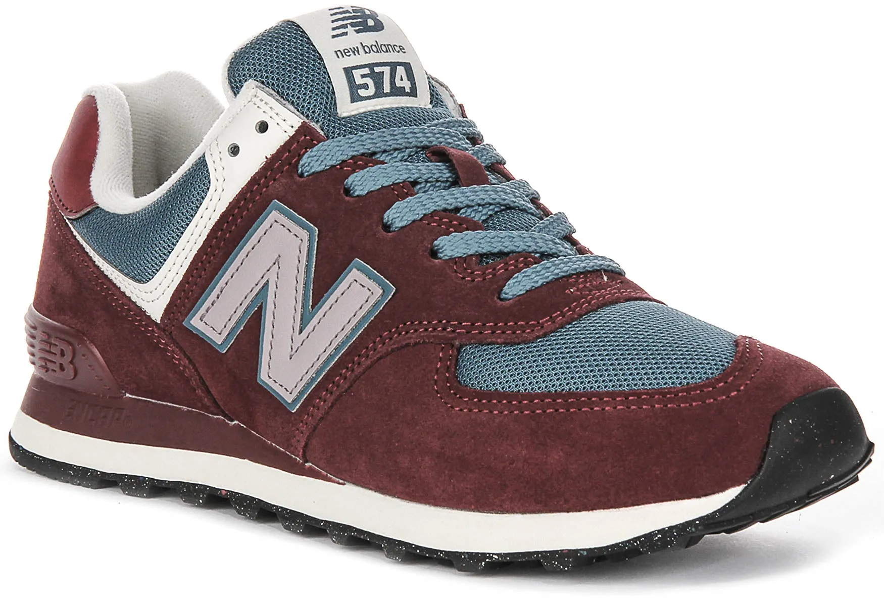 New Balance U574 RBB Schuhe in Burgunderrot