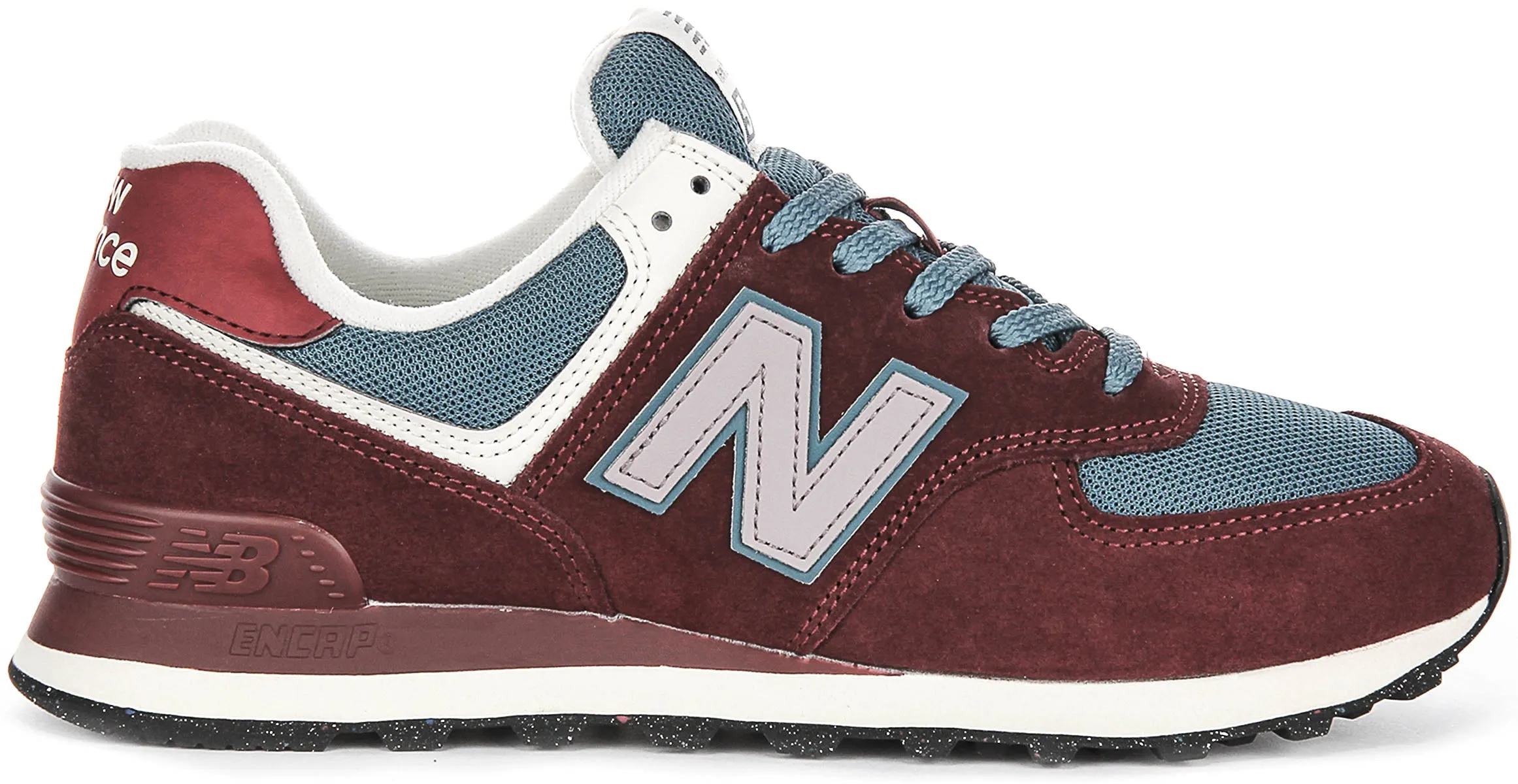 New Balance U574 RBB Schuhe in Burgunderrot